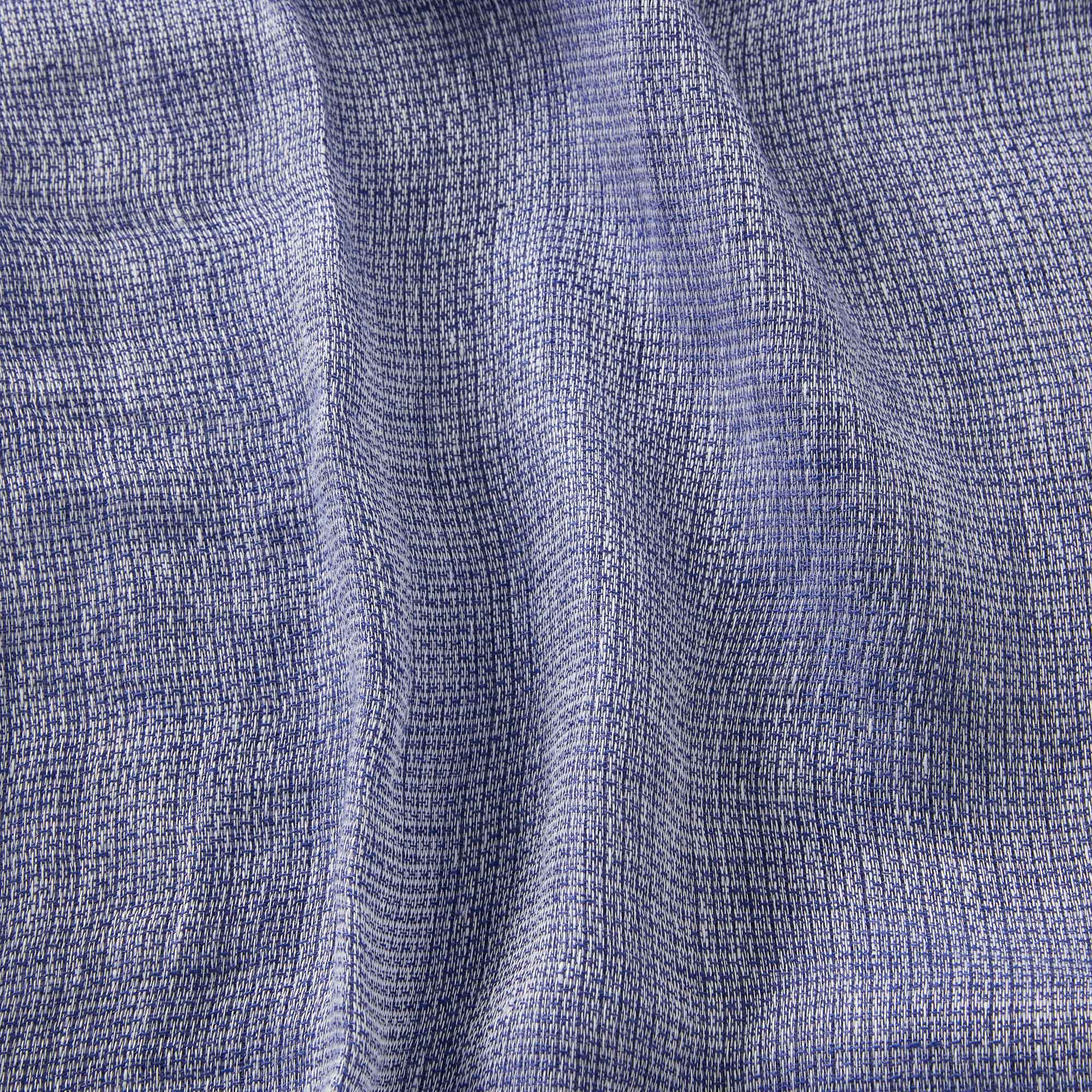 Solid-Color Linen Scarf, Marine Blue, large image number 1