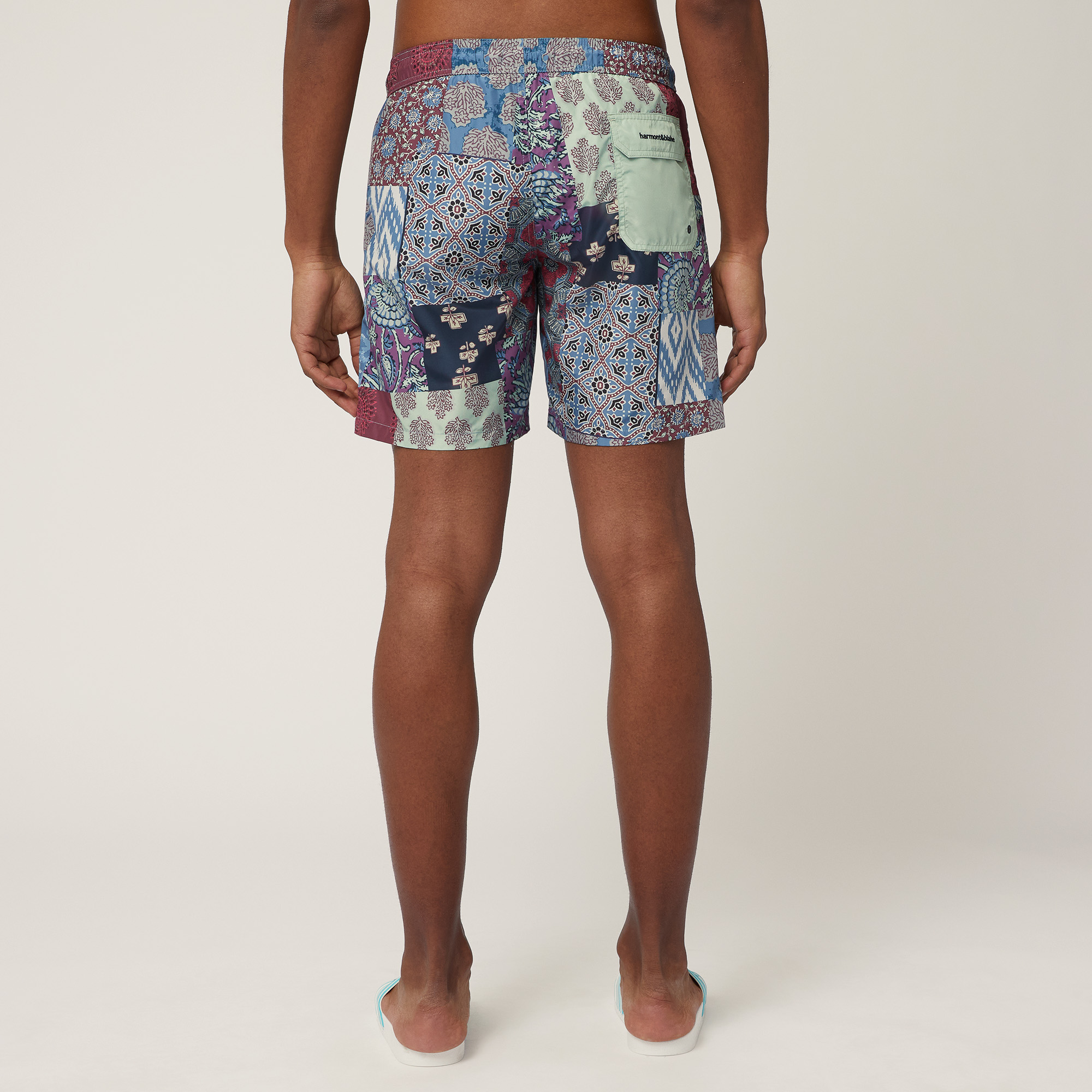 Batik Print Swim Trunks