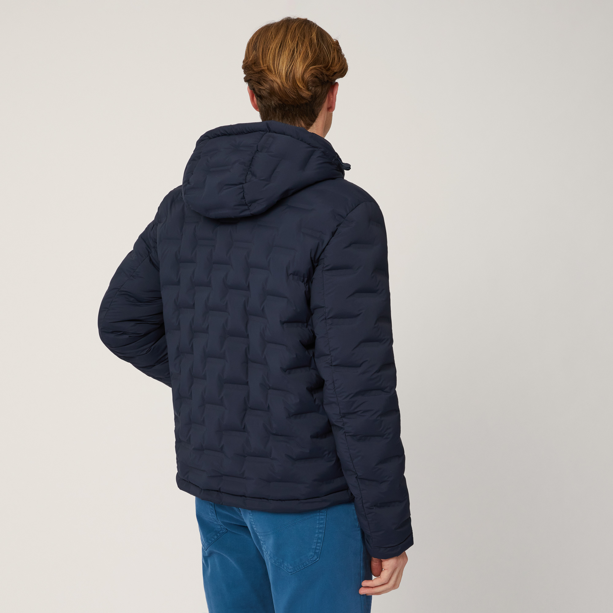 Padded Reversible Bomber Jacket, Blue , large image number 1