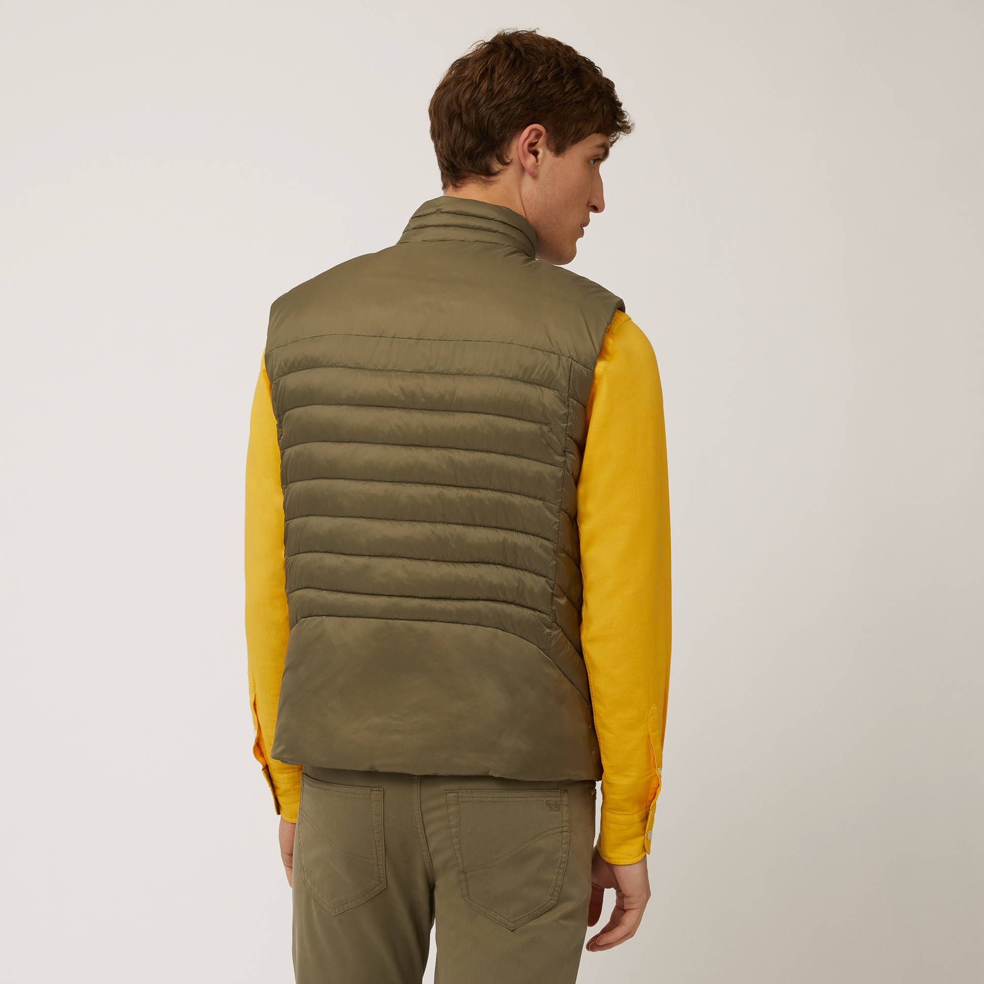 Gilet with Eco Padding, Military Green, large image number 1