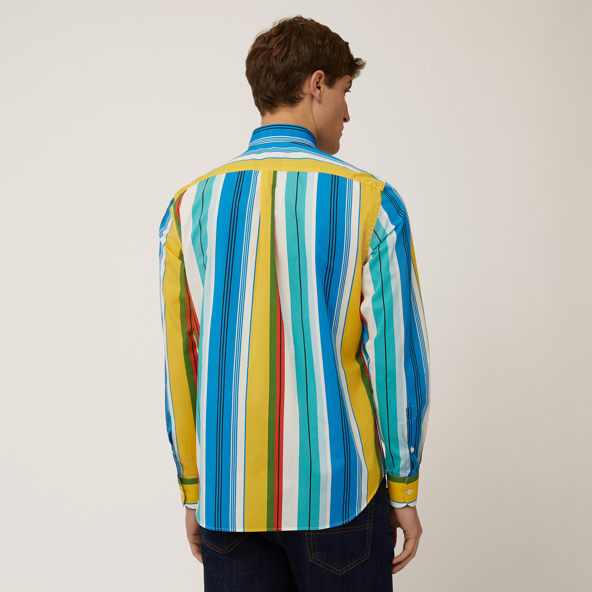 Shirt with Multicolor Stripes