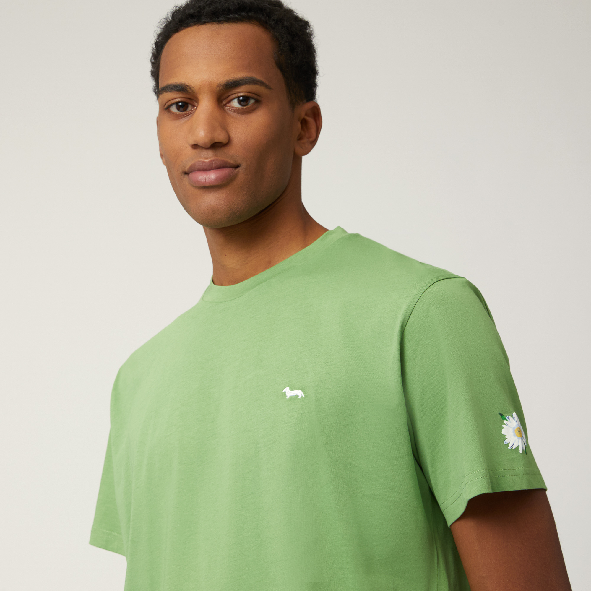 Pima Cotton T-Shirt, Meadow Green, large image number 2