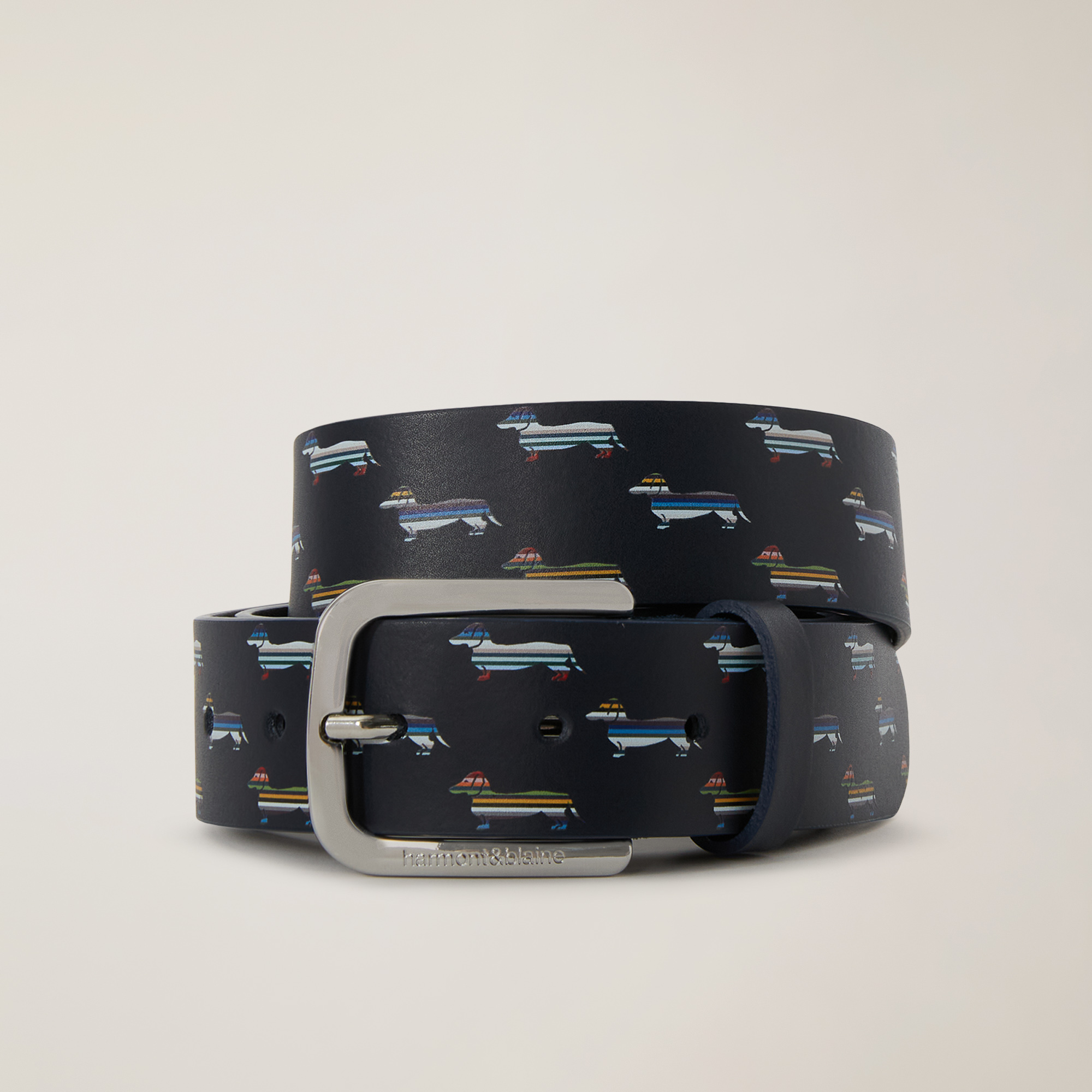 Multicolor Dachshund Belt, Blue, large image number 0