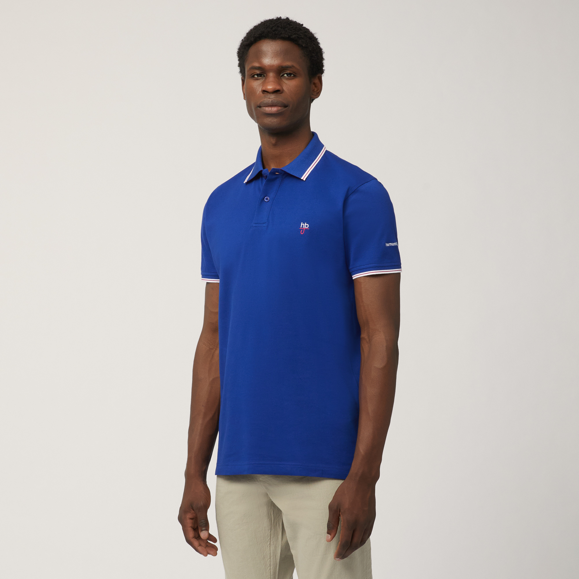 Polo Narrow Fit Con Logo, Blu Marine, large image number 0