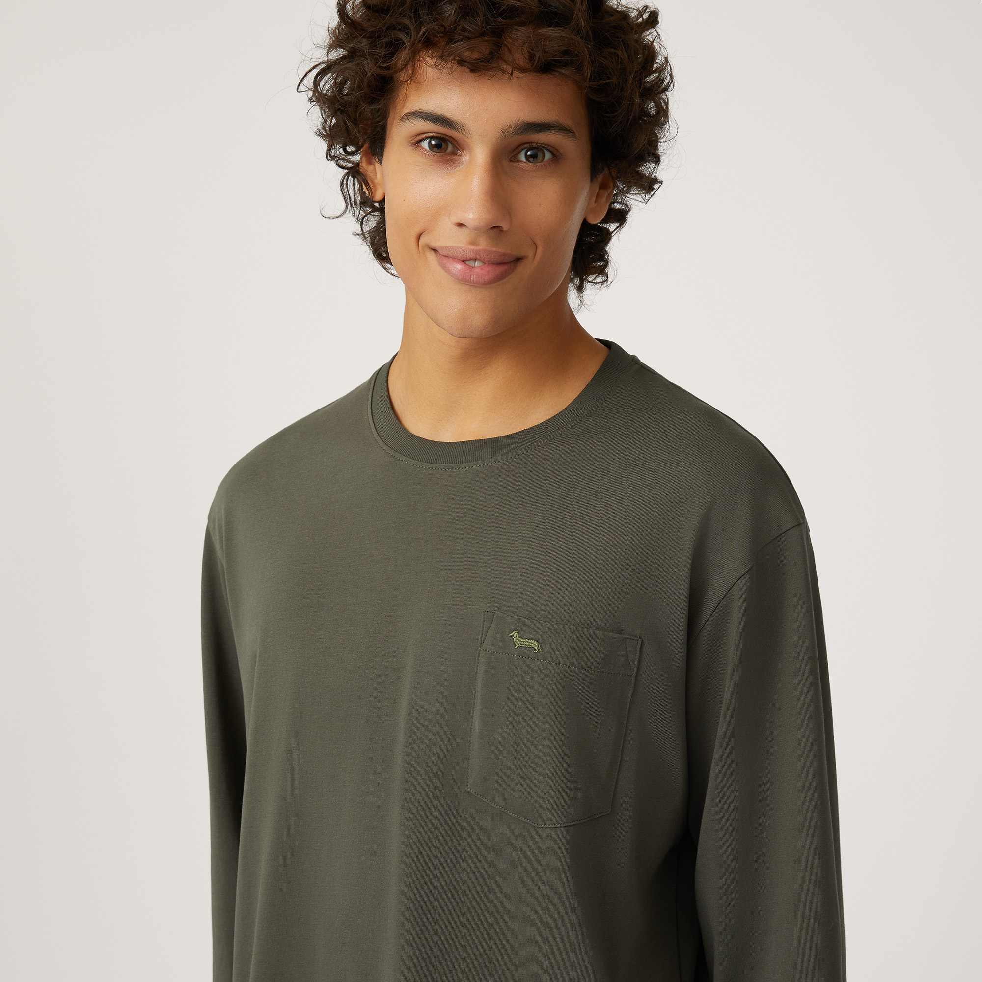 Sweater with Small Pocket, Green, large image number 2