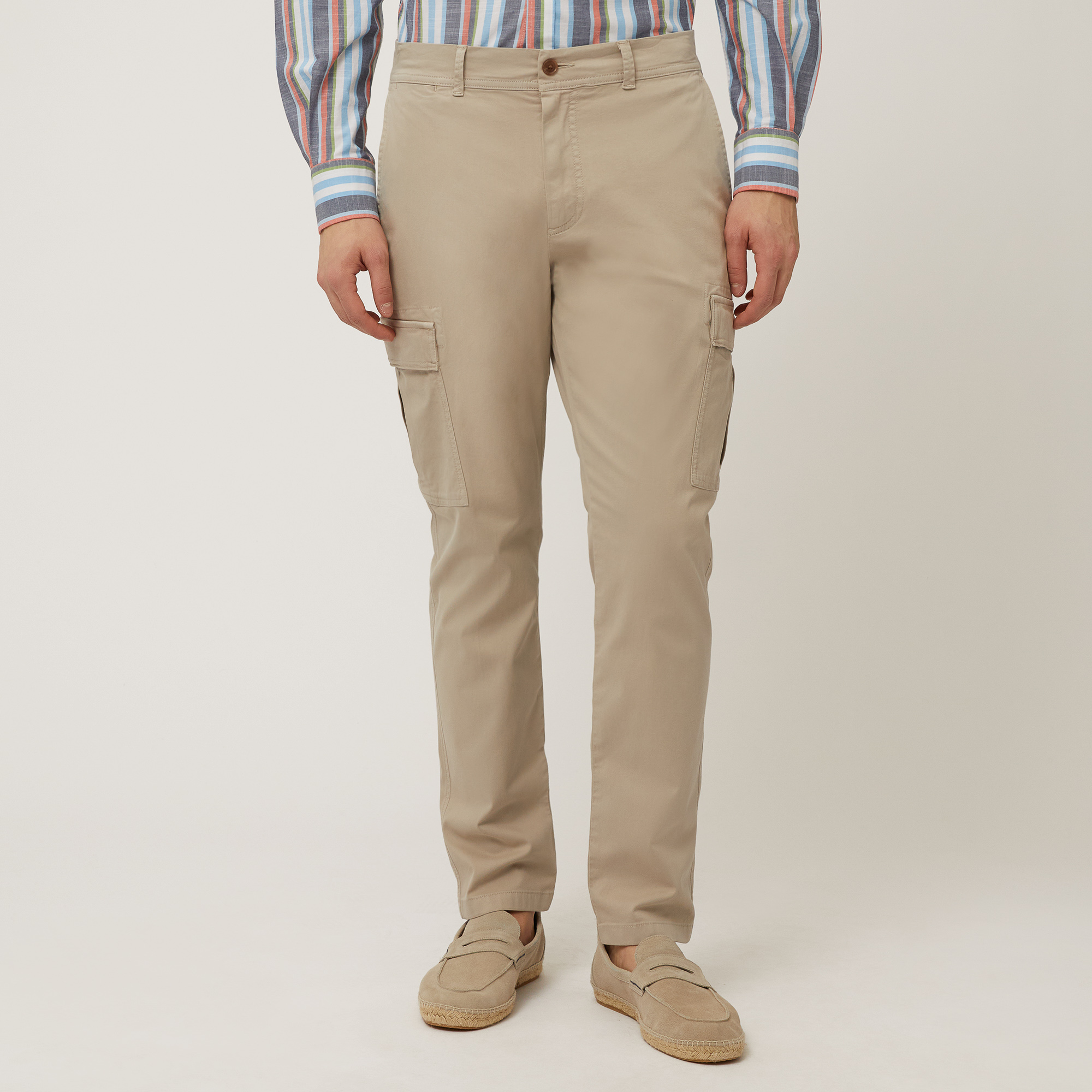 Cotton Cargo Pants, Sand, large image number 0