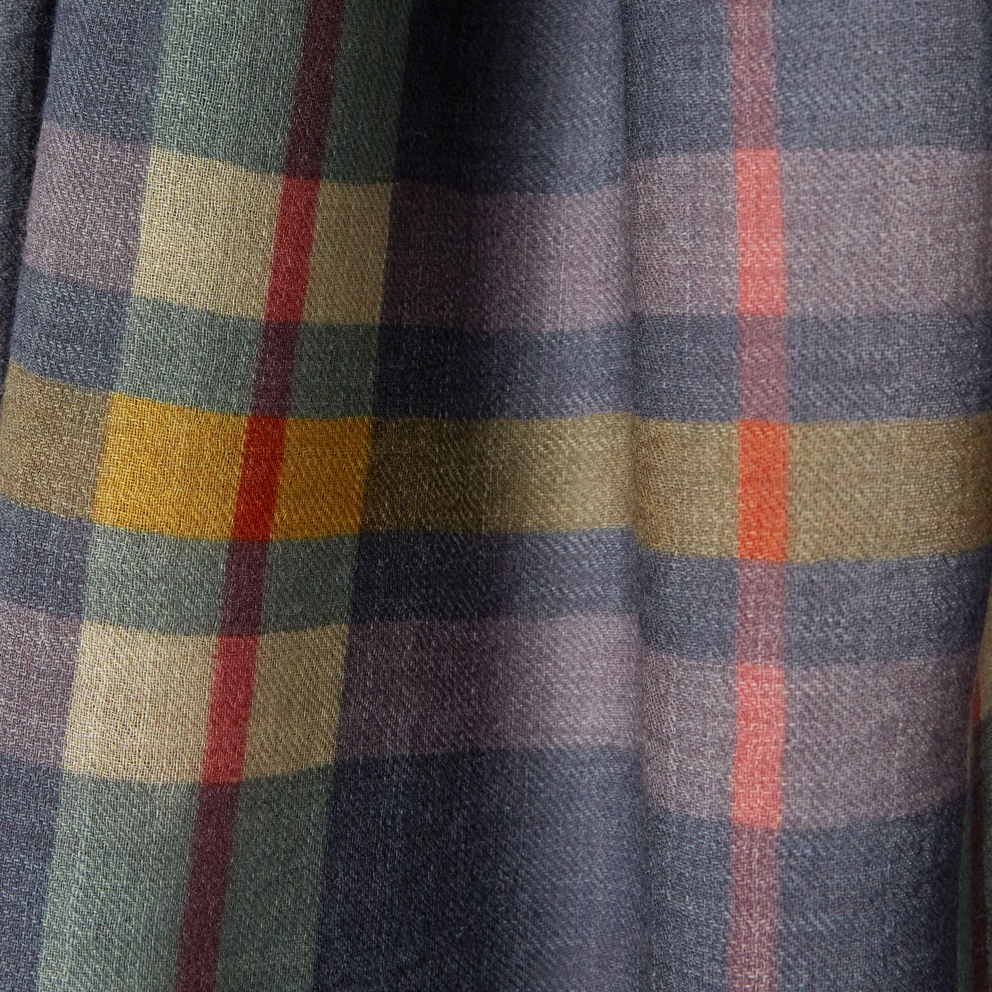 Sciarpa Tartan In Lana, Multicolor, large image number 1