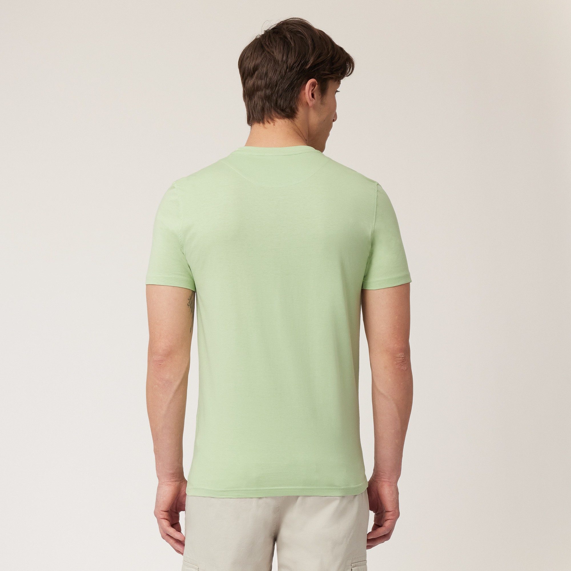 T-Shirt with Dachshund, Light Green, large image number 1