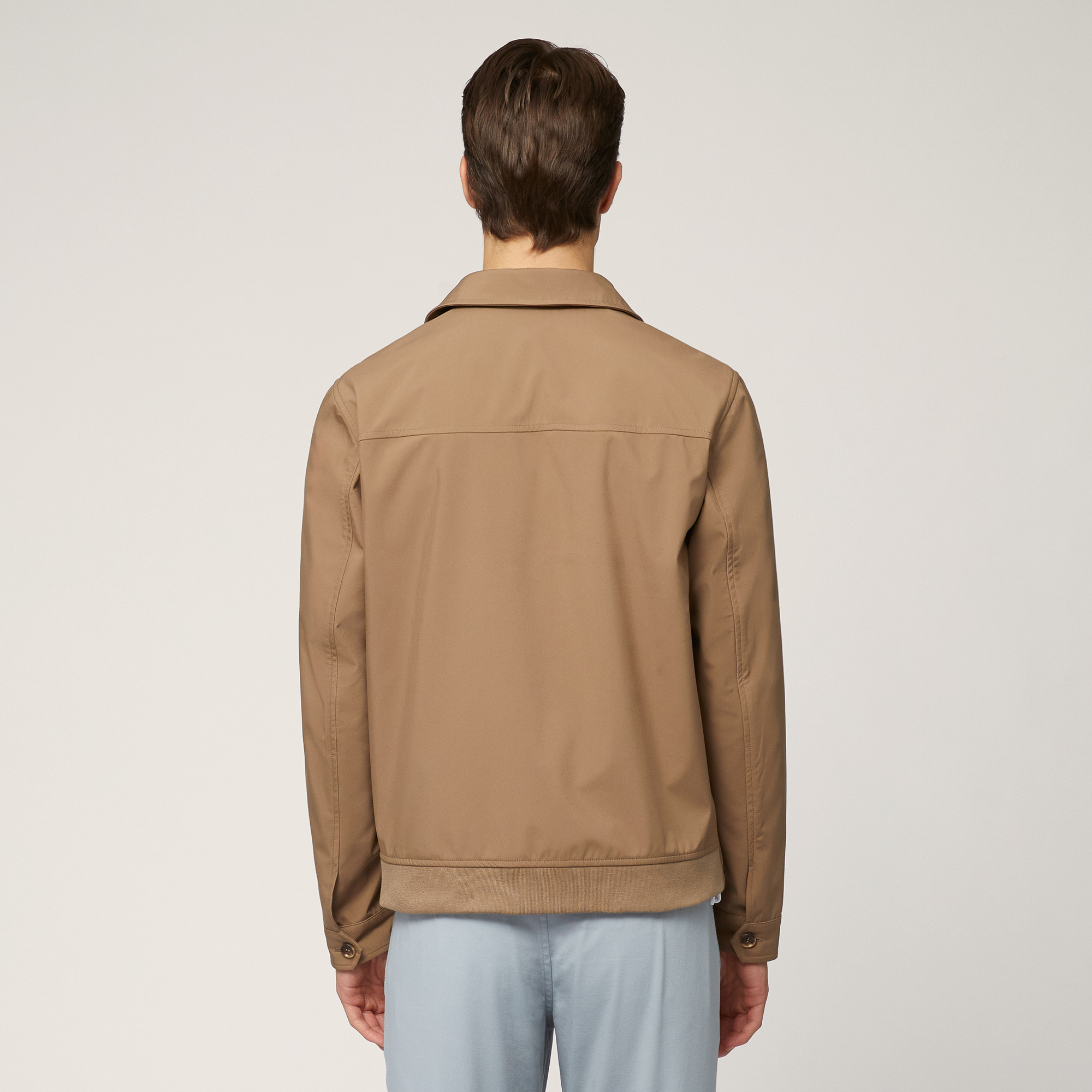 Soft Shell Jacket With Pockets, Light Brown, large image number 1