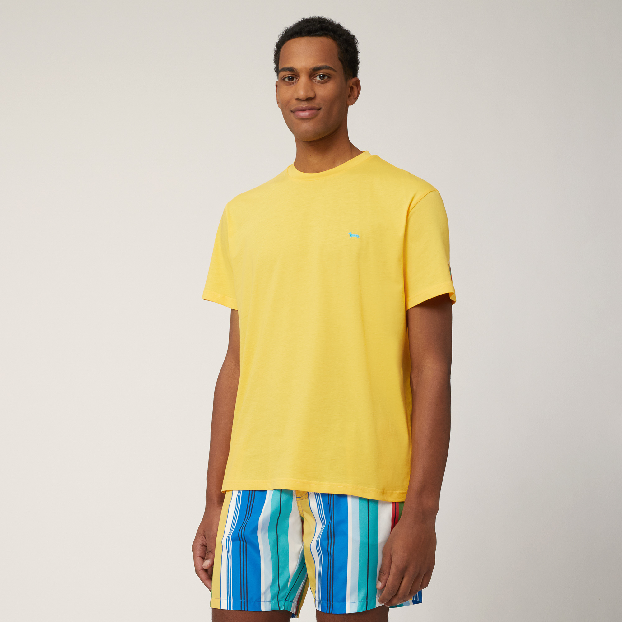 Pima Cotton T-Shirt, Canary Yellow, large image number 0