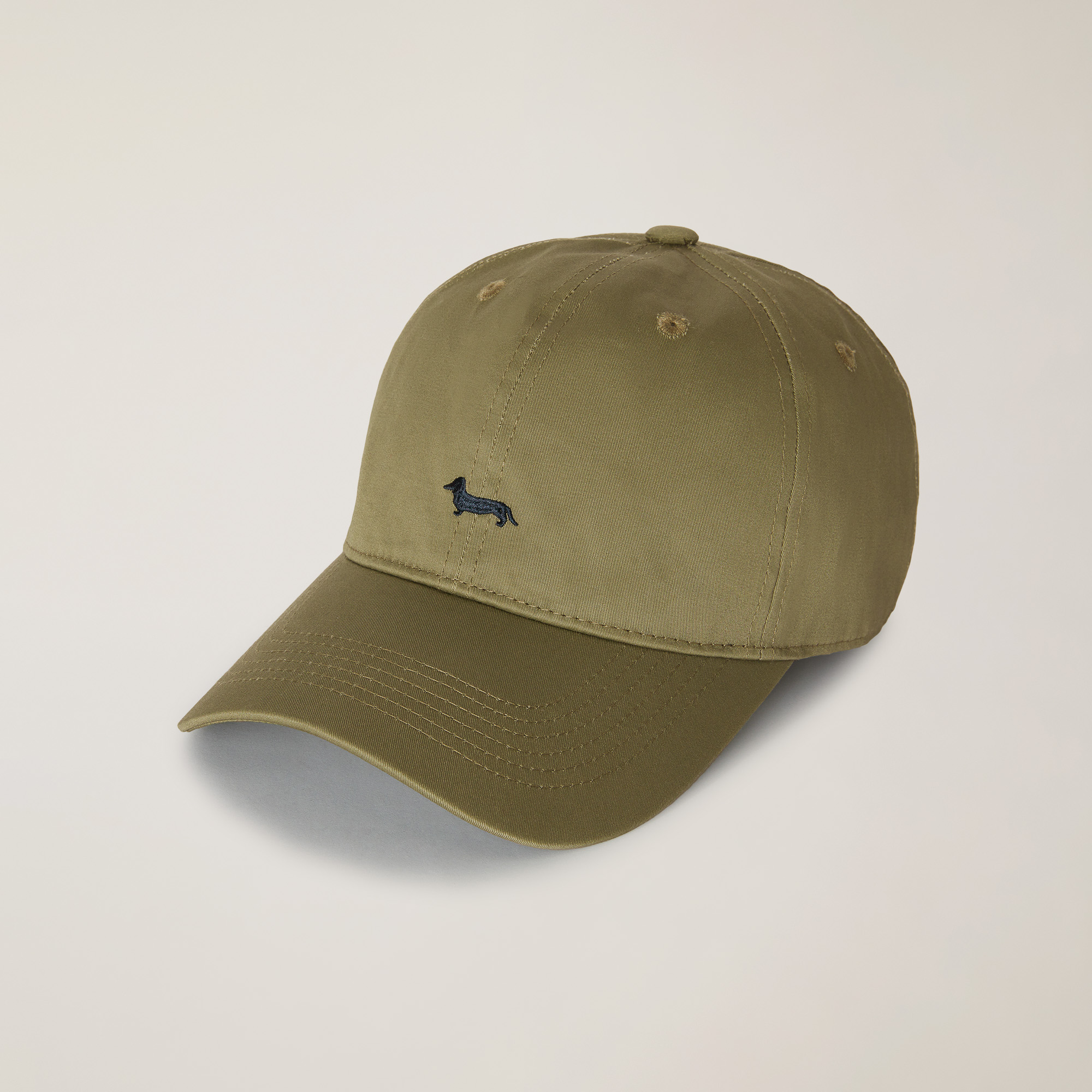 Baseball Cap with Dachshund, Military Green, large image number 0