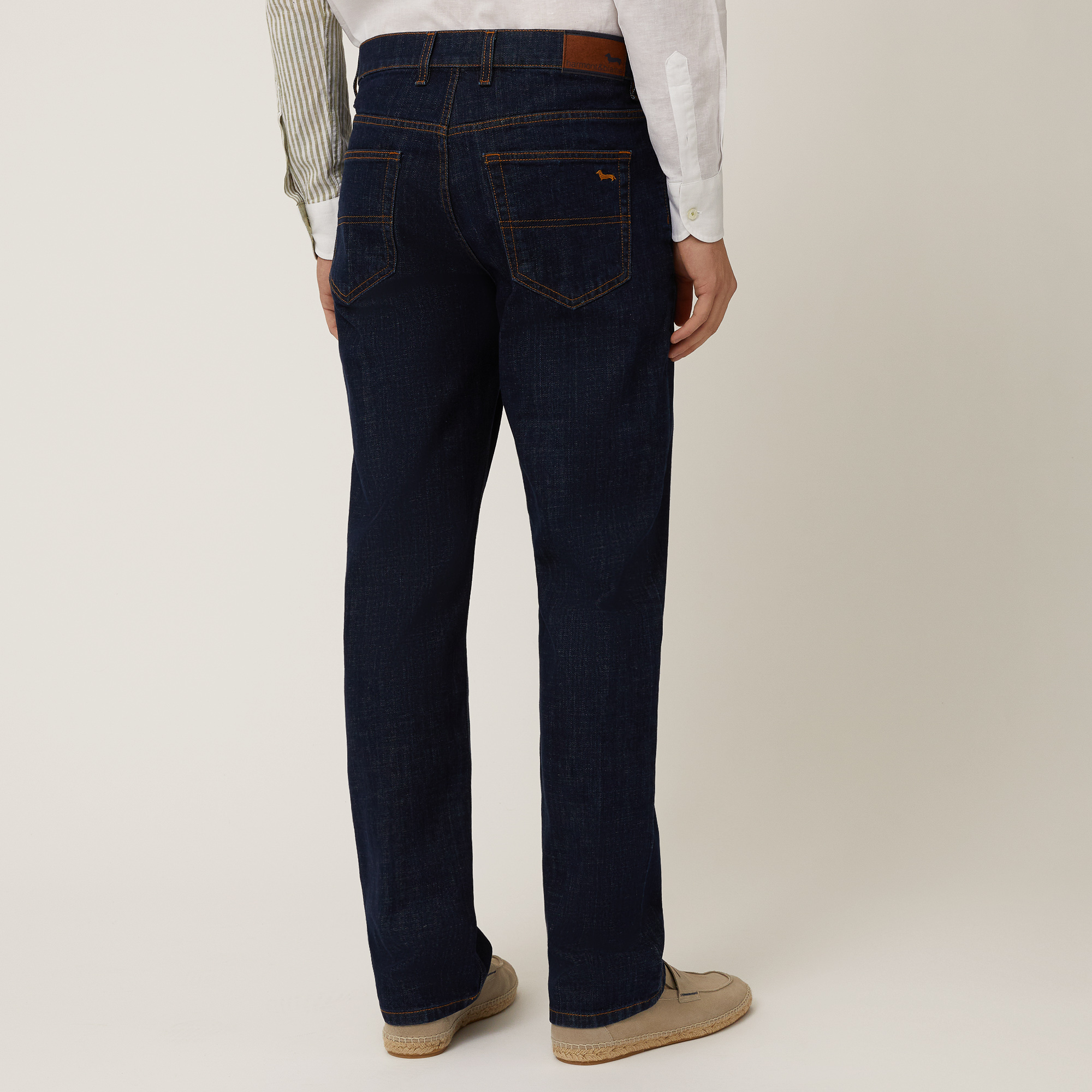 Pantaloni In Denim Scuro