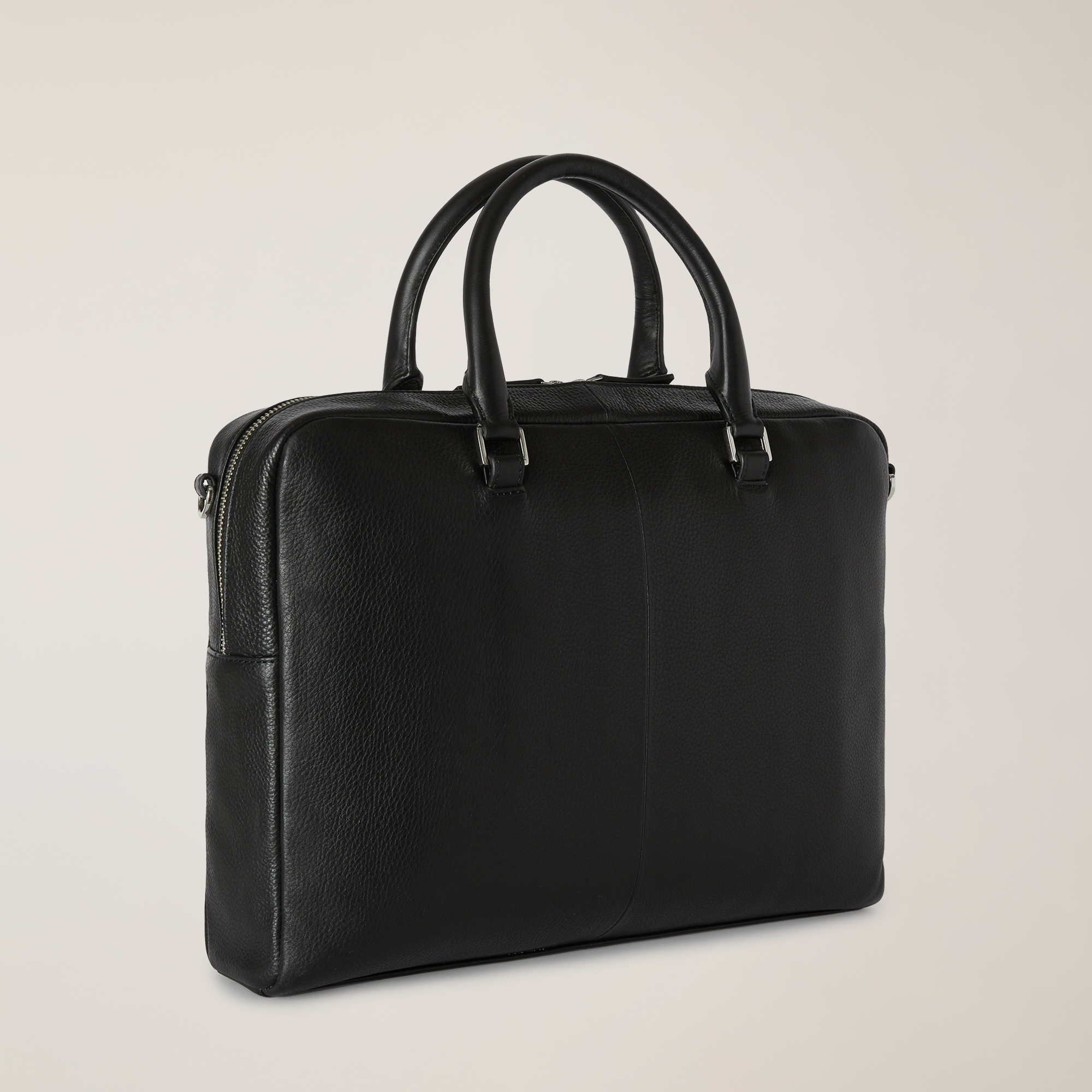 Borsa Porta PC In Pelle Blaine, Nero, large image number 1