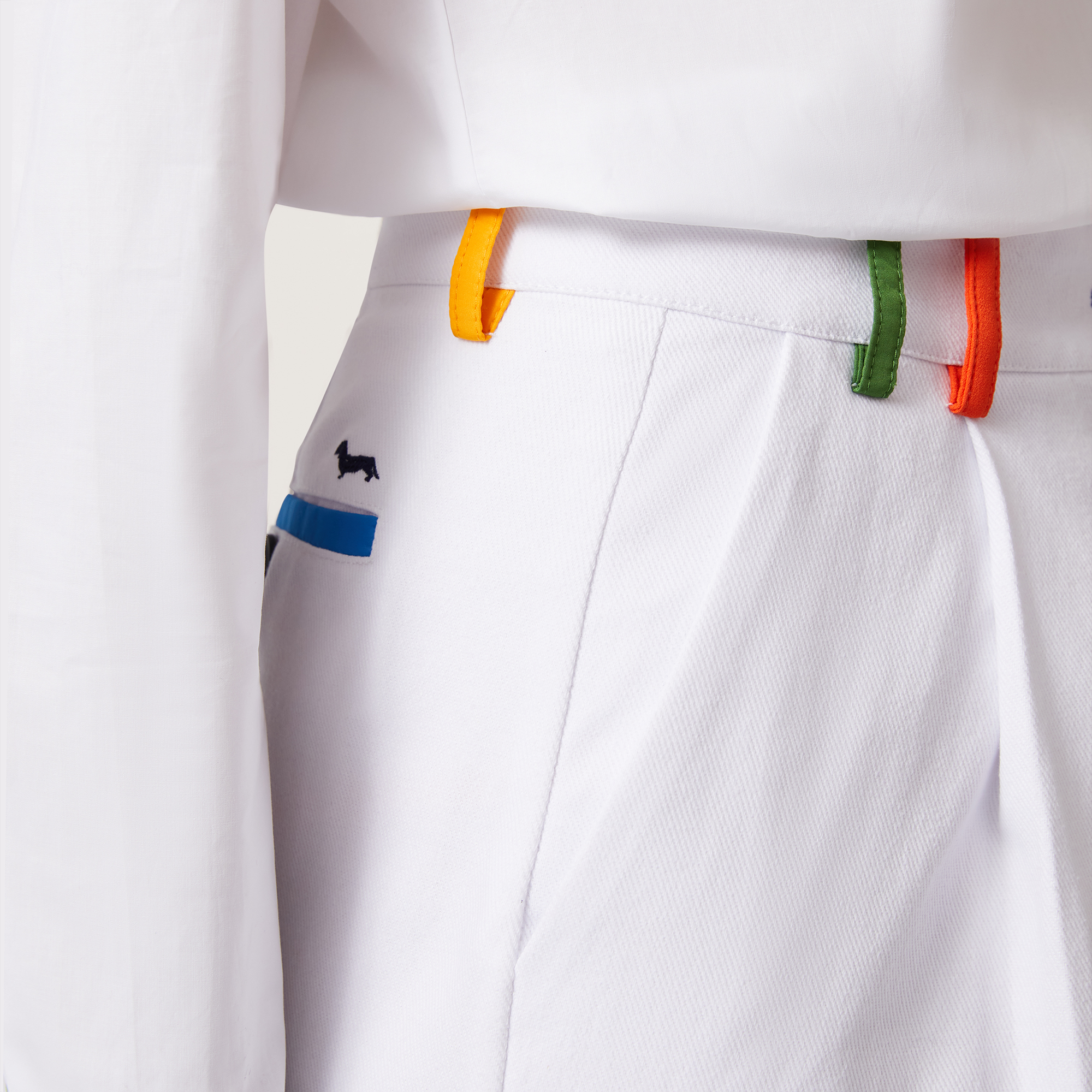 Pants with Colorful Details, White, large image number 2