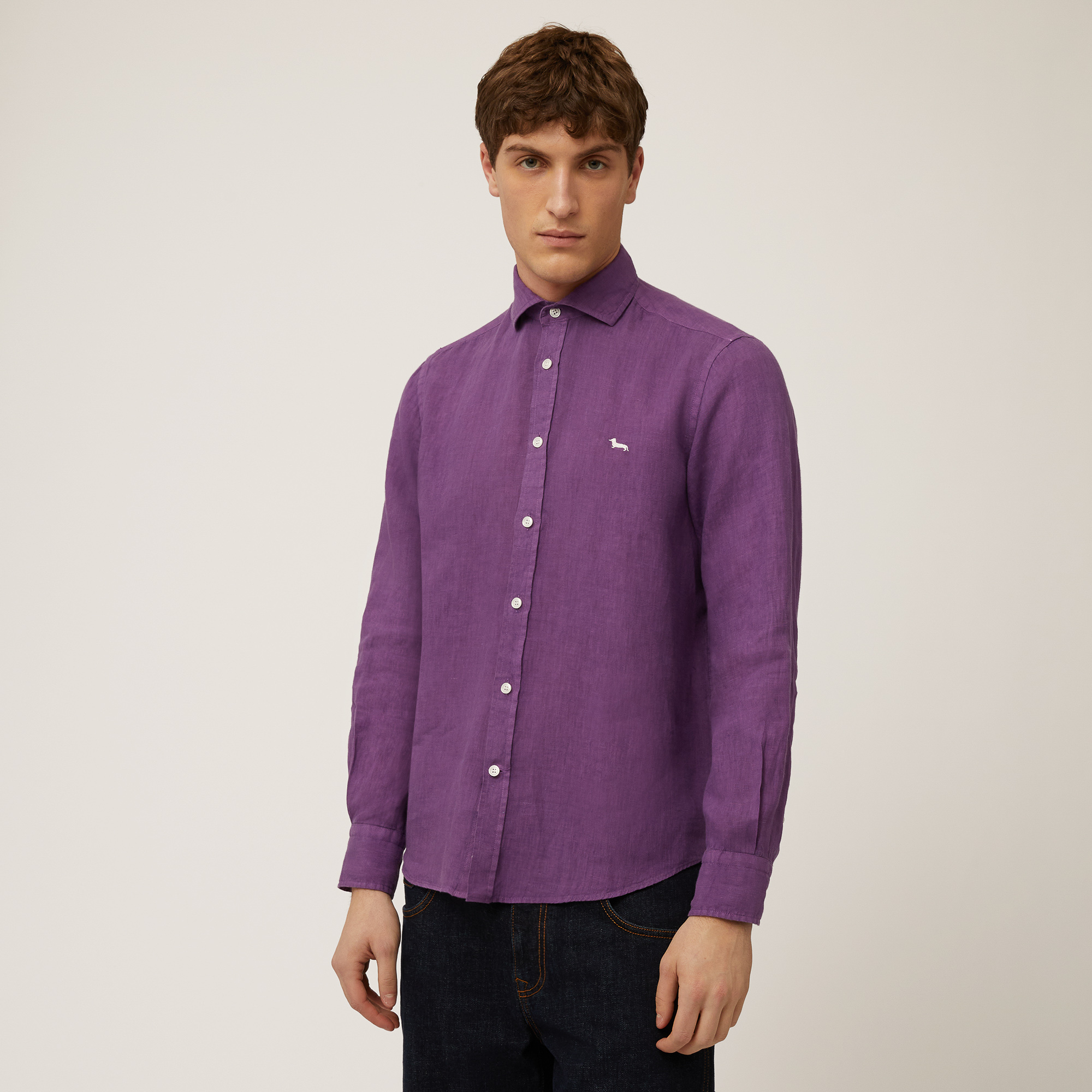 Pure linen shirt, Violet, large image number 0