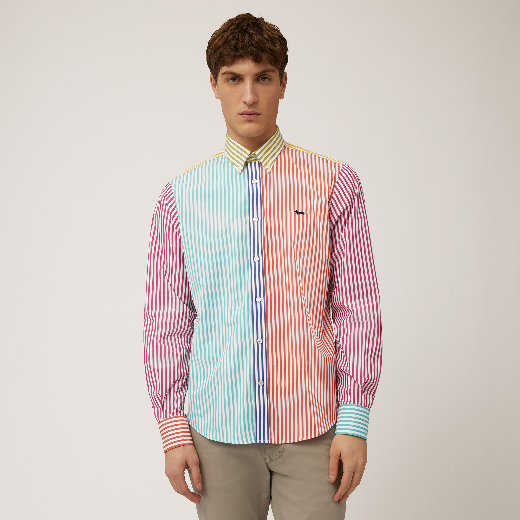 Color Block Striped Shirt