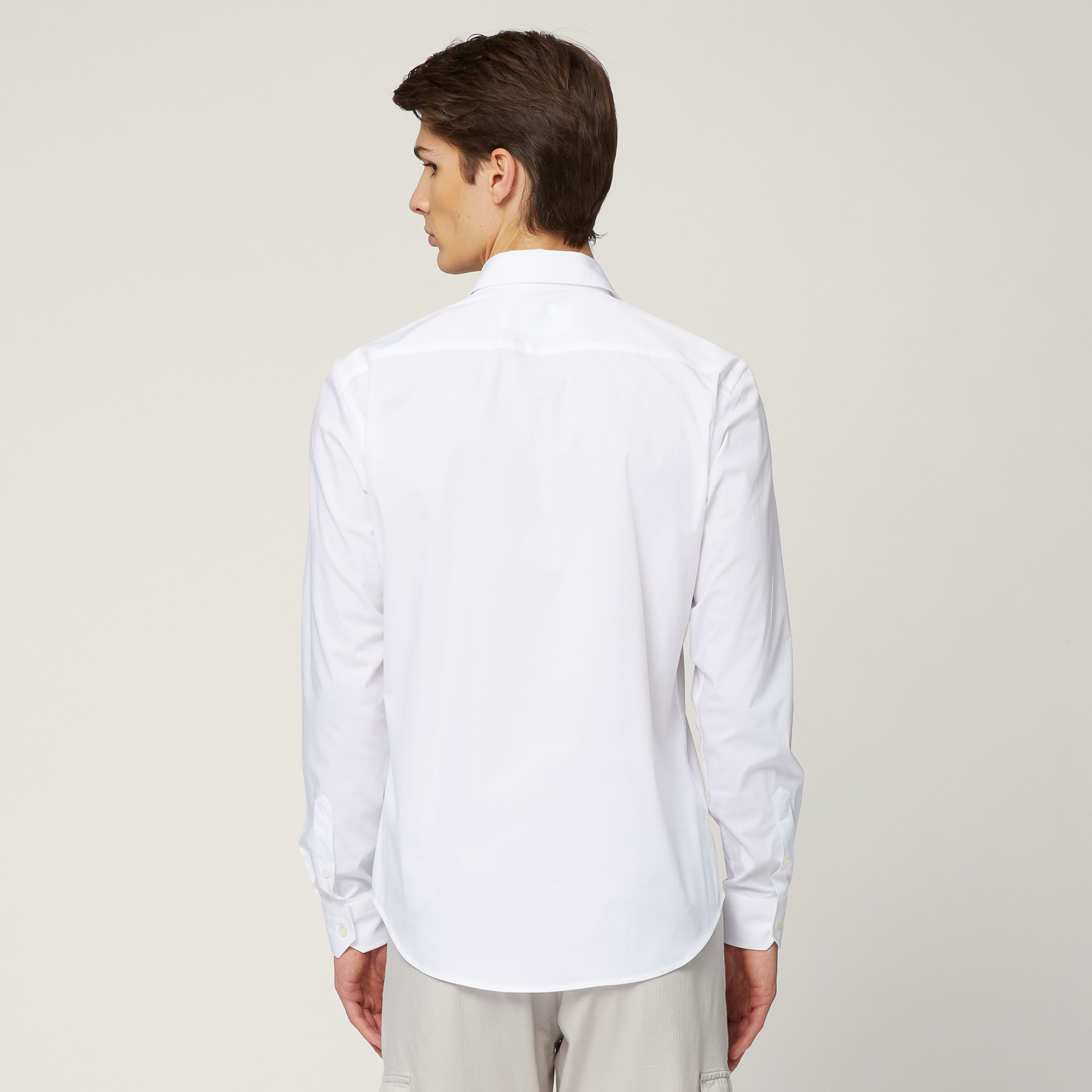 Shirt with Spread Collar