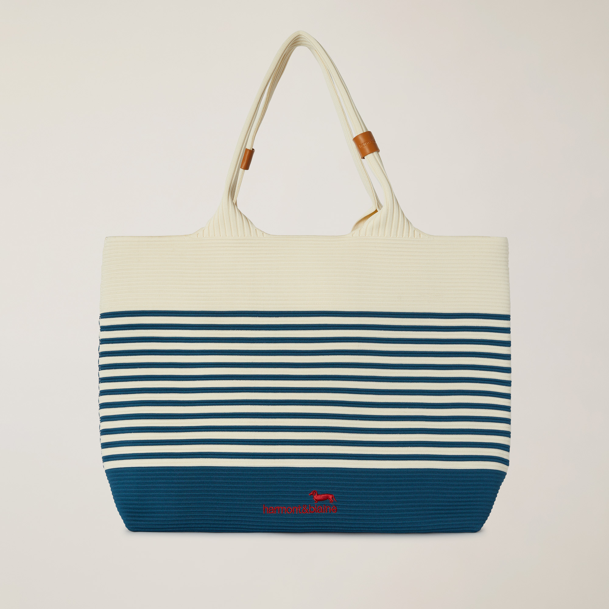 Bolso shopper Positano, Beige/Azul, large image number 0