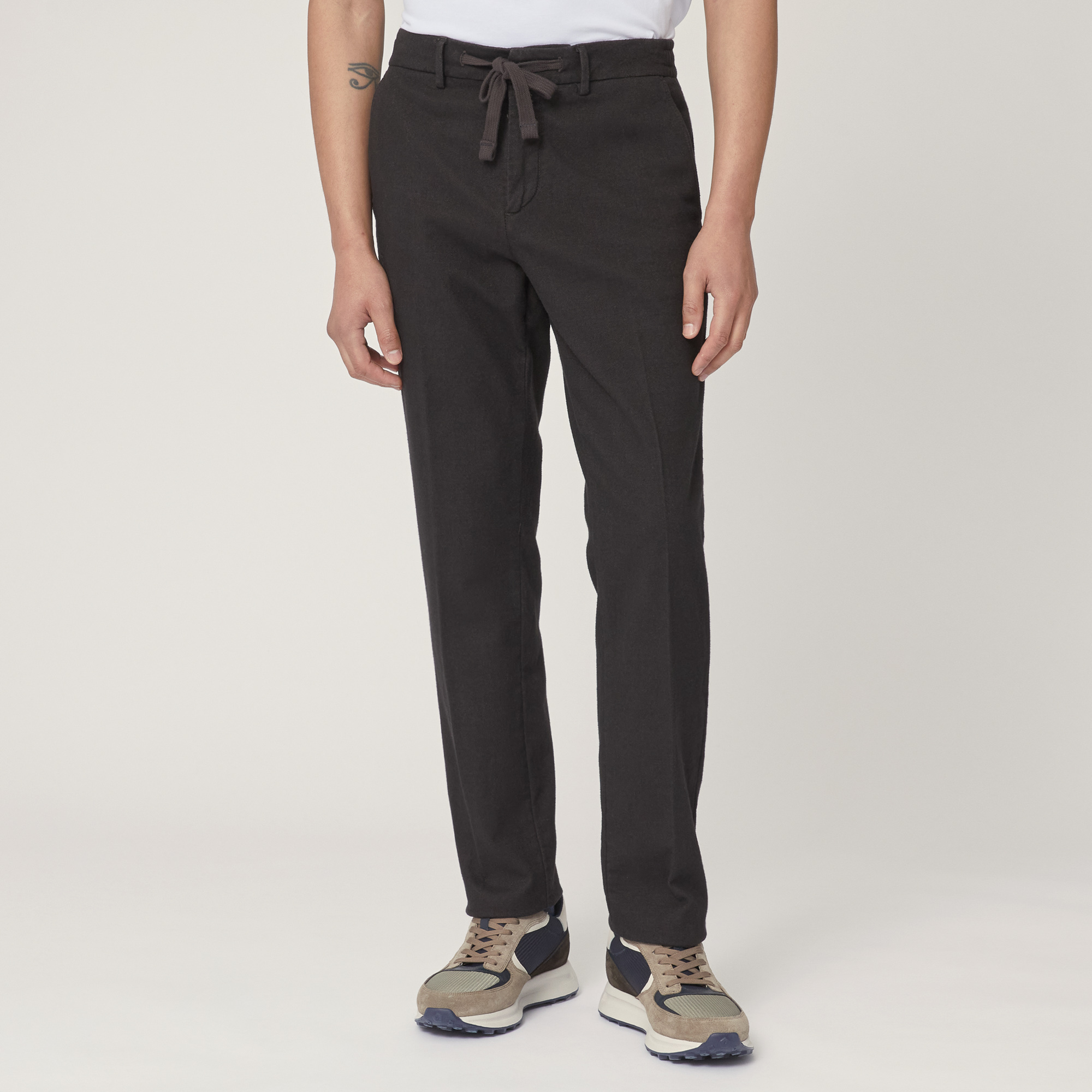 Cotton-Blend Jogging Pants