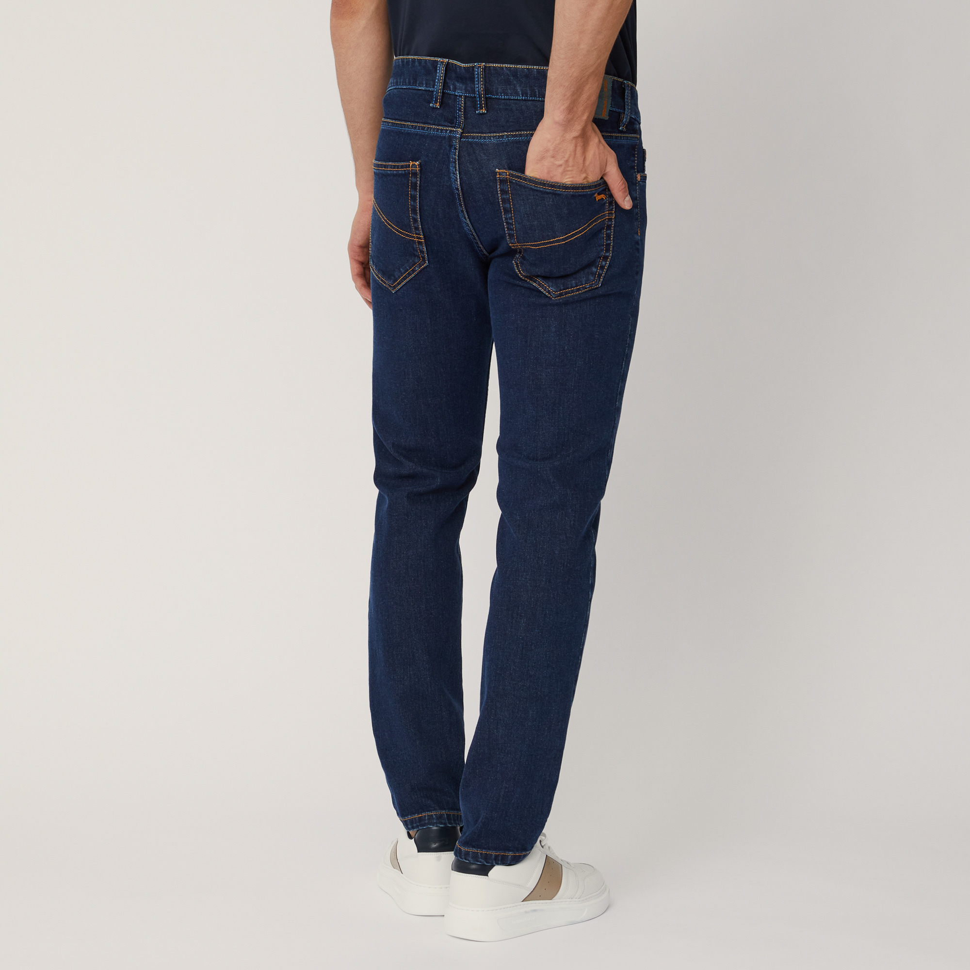 5-Pocket Denim Pants, Blue , large image number 1