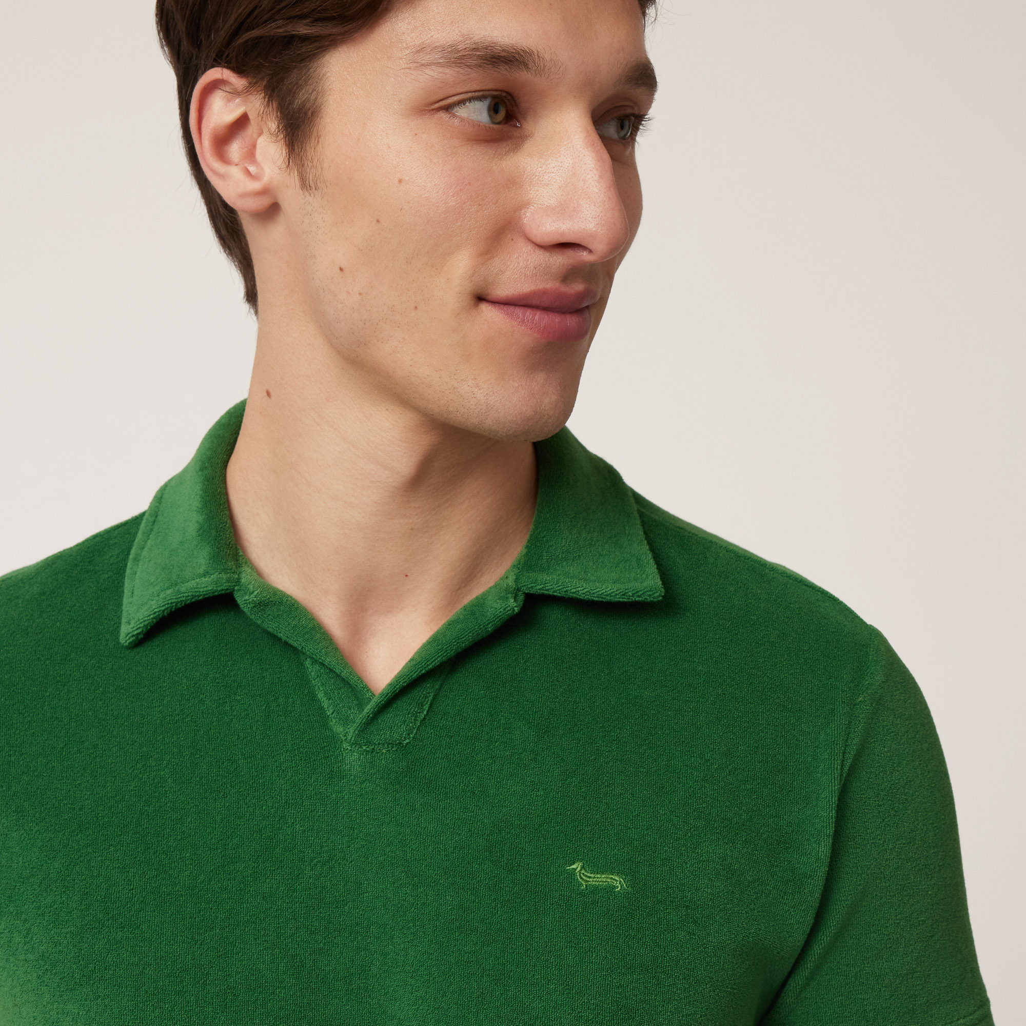 Terry Cotton Polo, Meadow Green, large image number 2