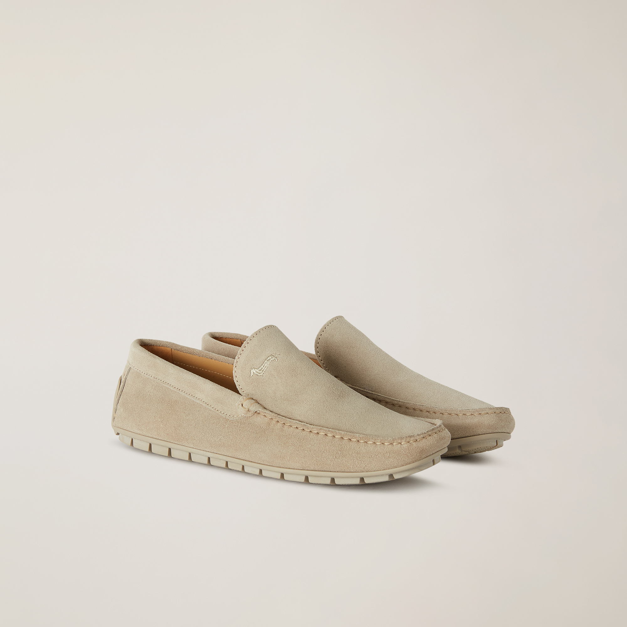 Mocasín con tacos, Beige, large image number 1