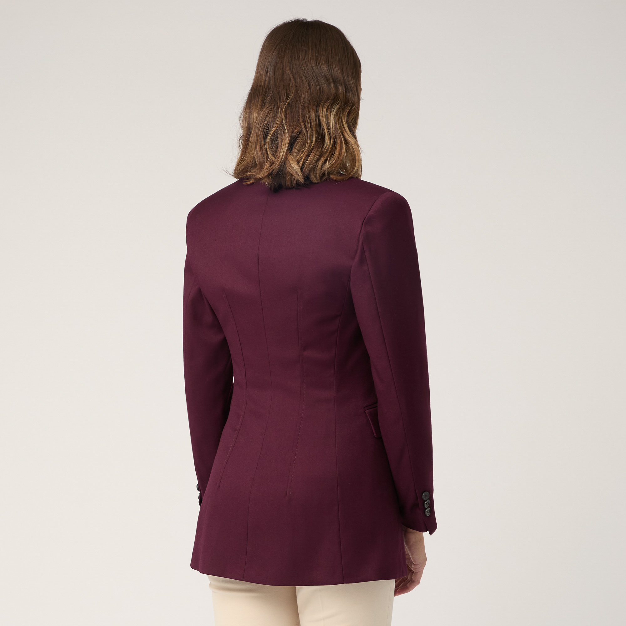 Jacket with Double Darts, Bordeaux, large image number 1