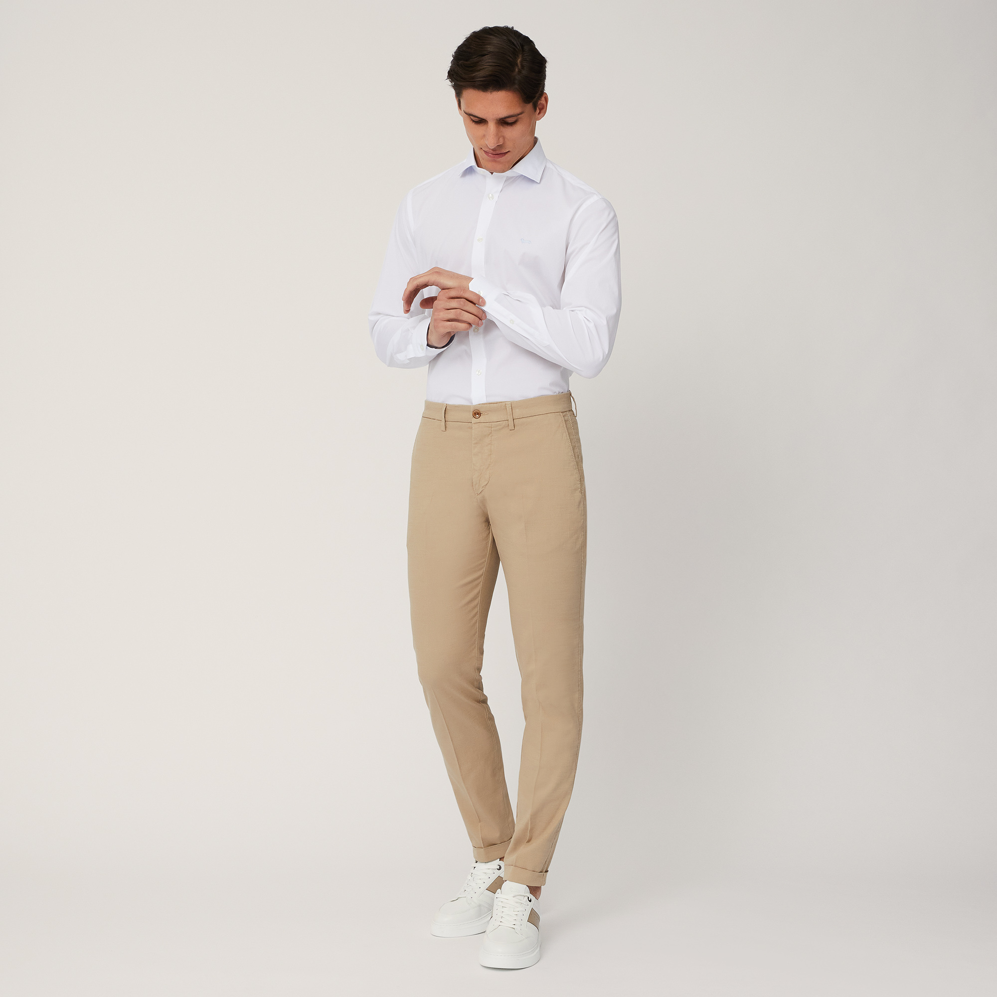 Pantalón Chino De Corte Slim, Beige, large image number 3