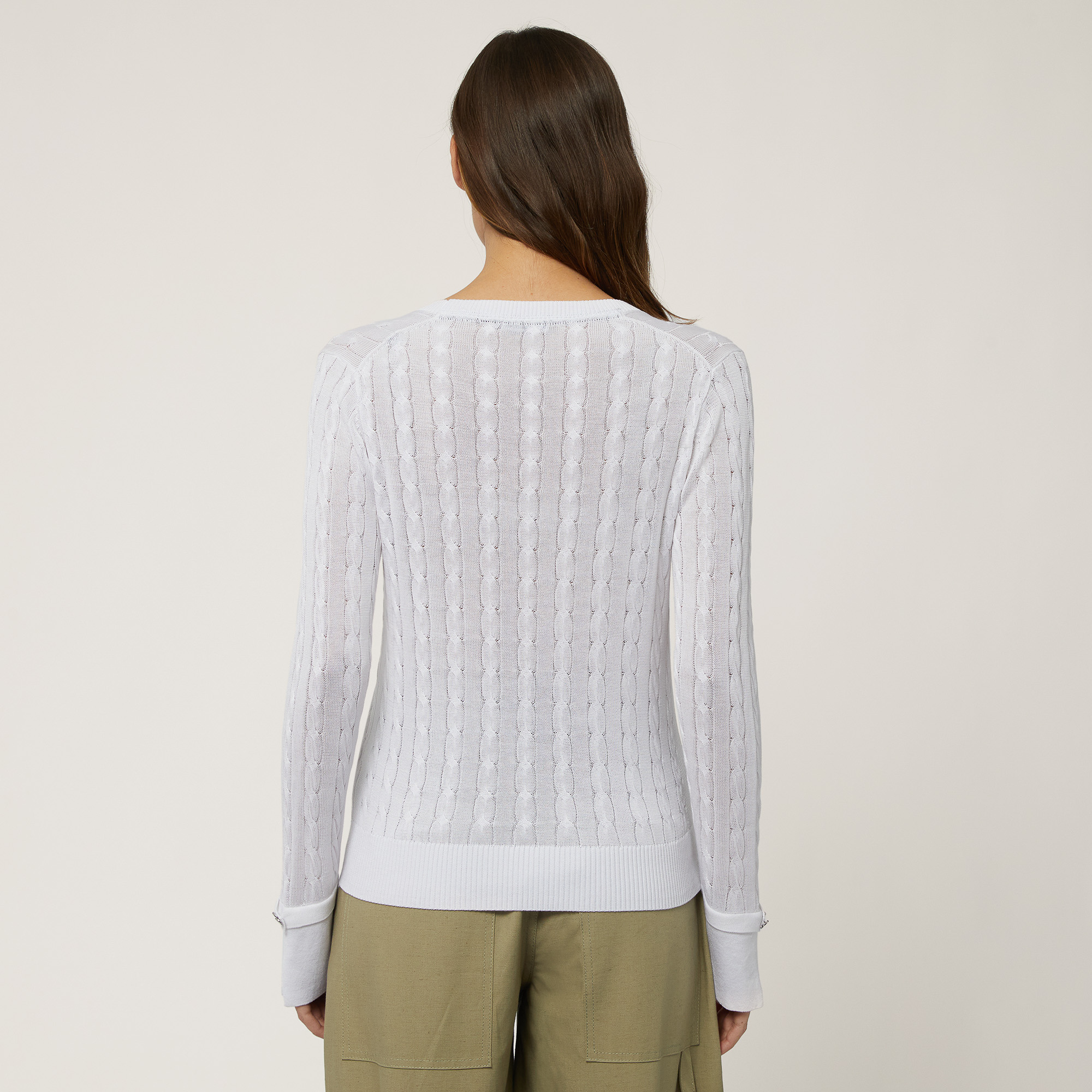 V-Neck Silk-Blend Sweater