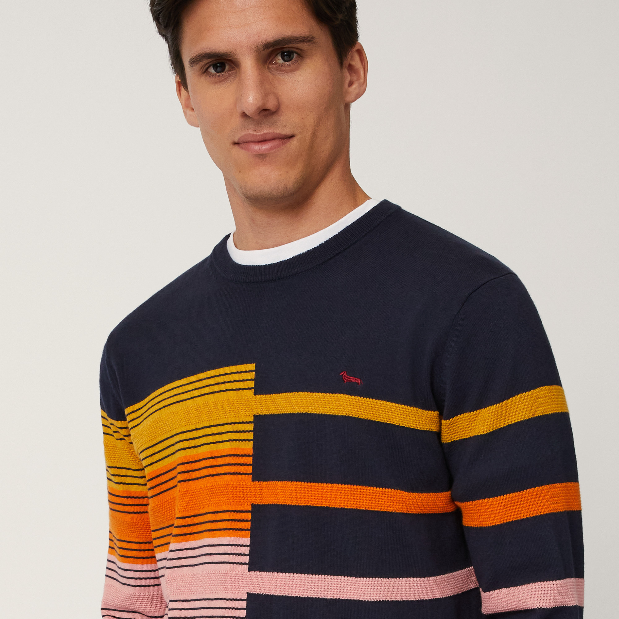 Pullover with Mixed Detailing, Blue , large image number 2