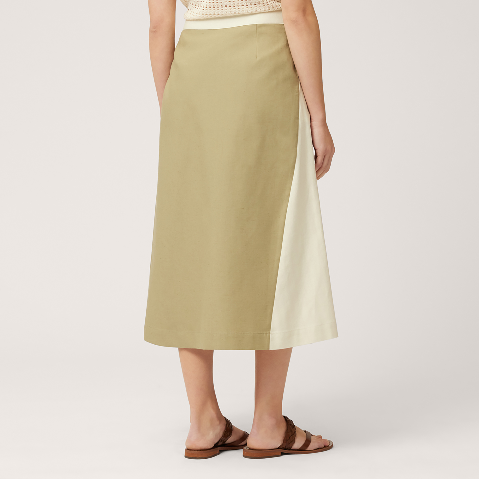 Midi Wrap Skirt, Military Green, large image number 1