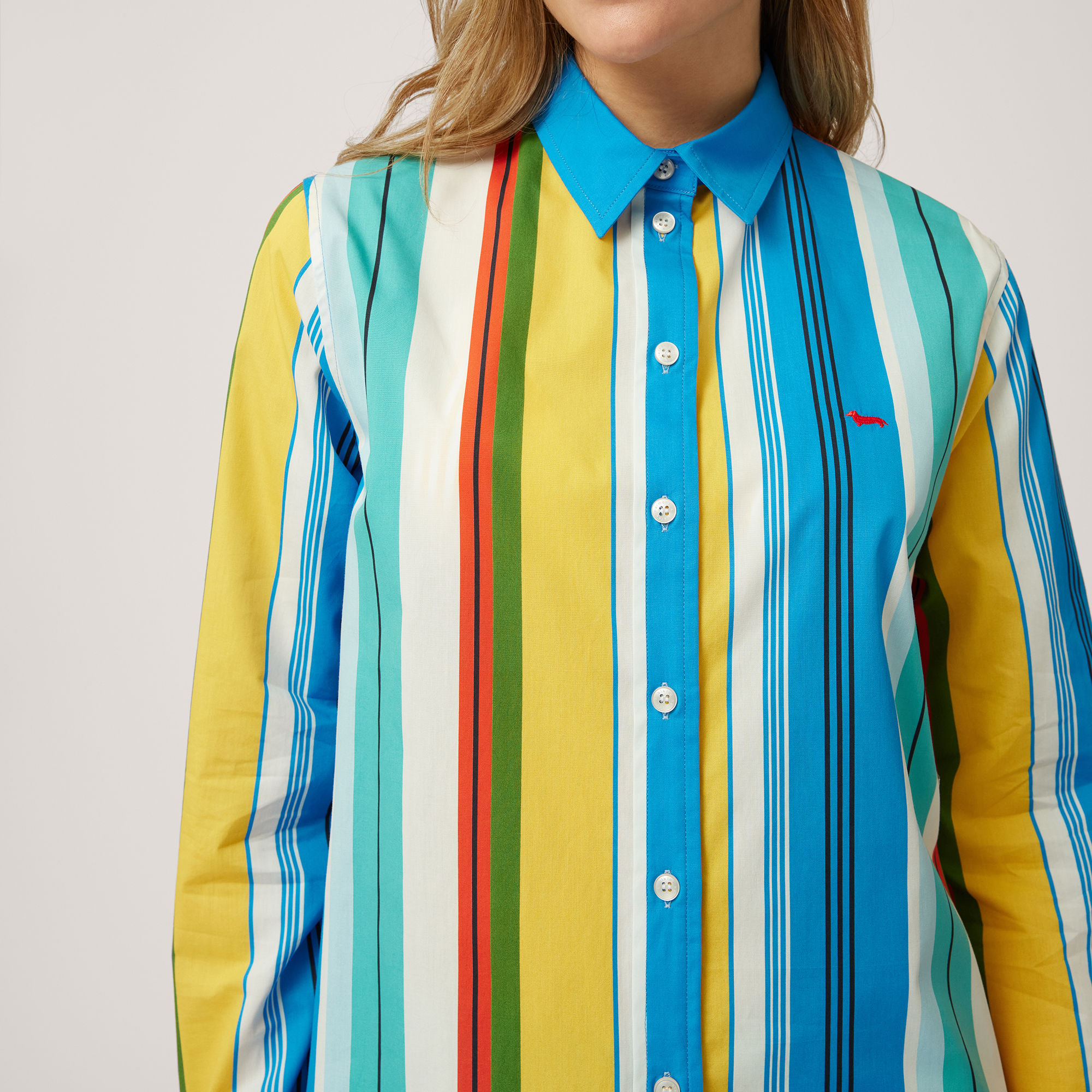 Multicolor Long Shirt, Canary Yellow, large image number 2