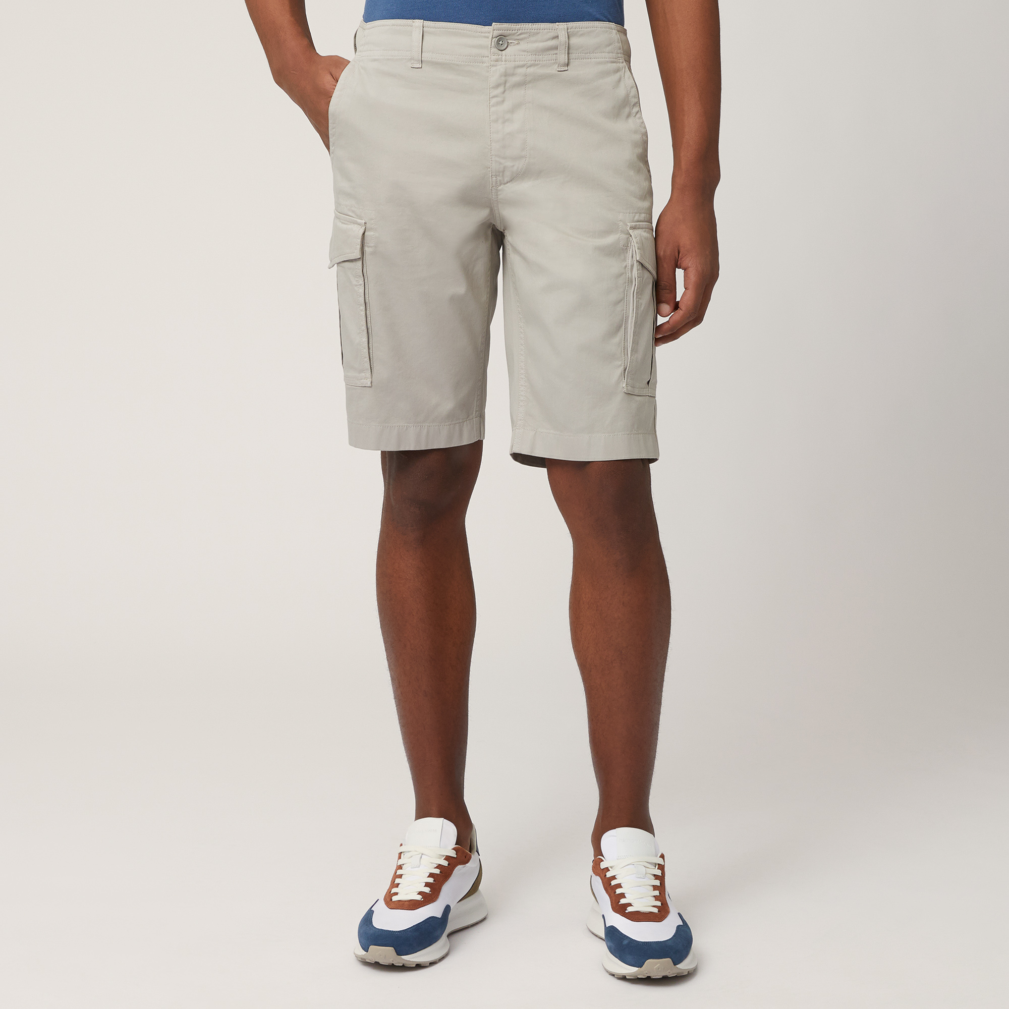 Cotton Cargo Bermuda Shorts