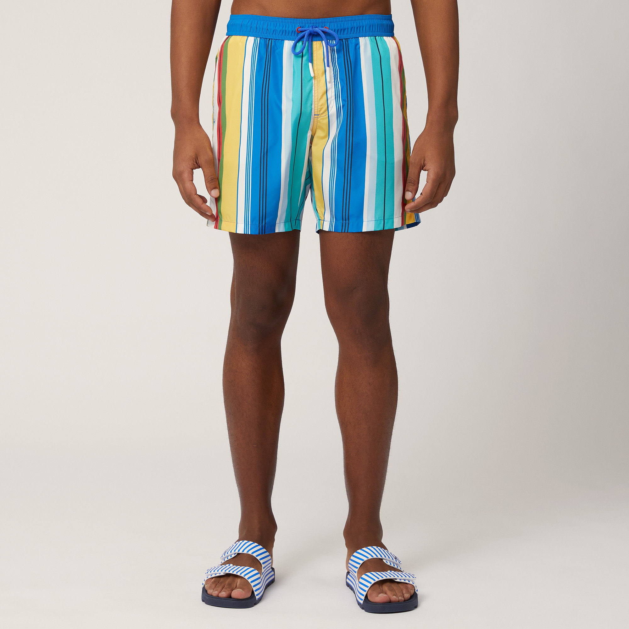 Multicolor Swim Trunks, Canary Yellow, large image number 0