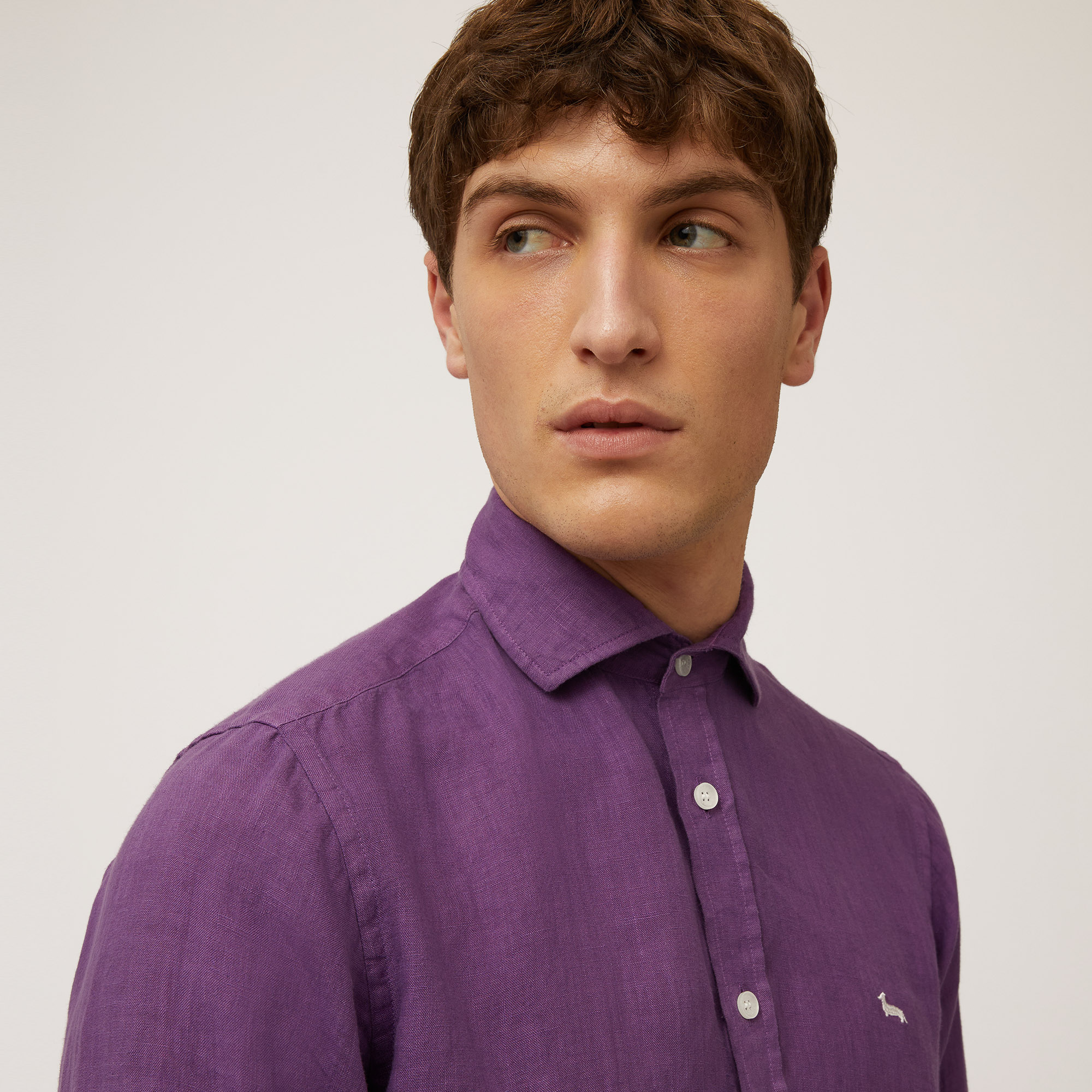 Pure linen shirt, Violet, large image number 2