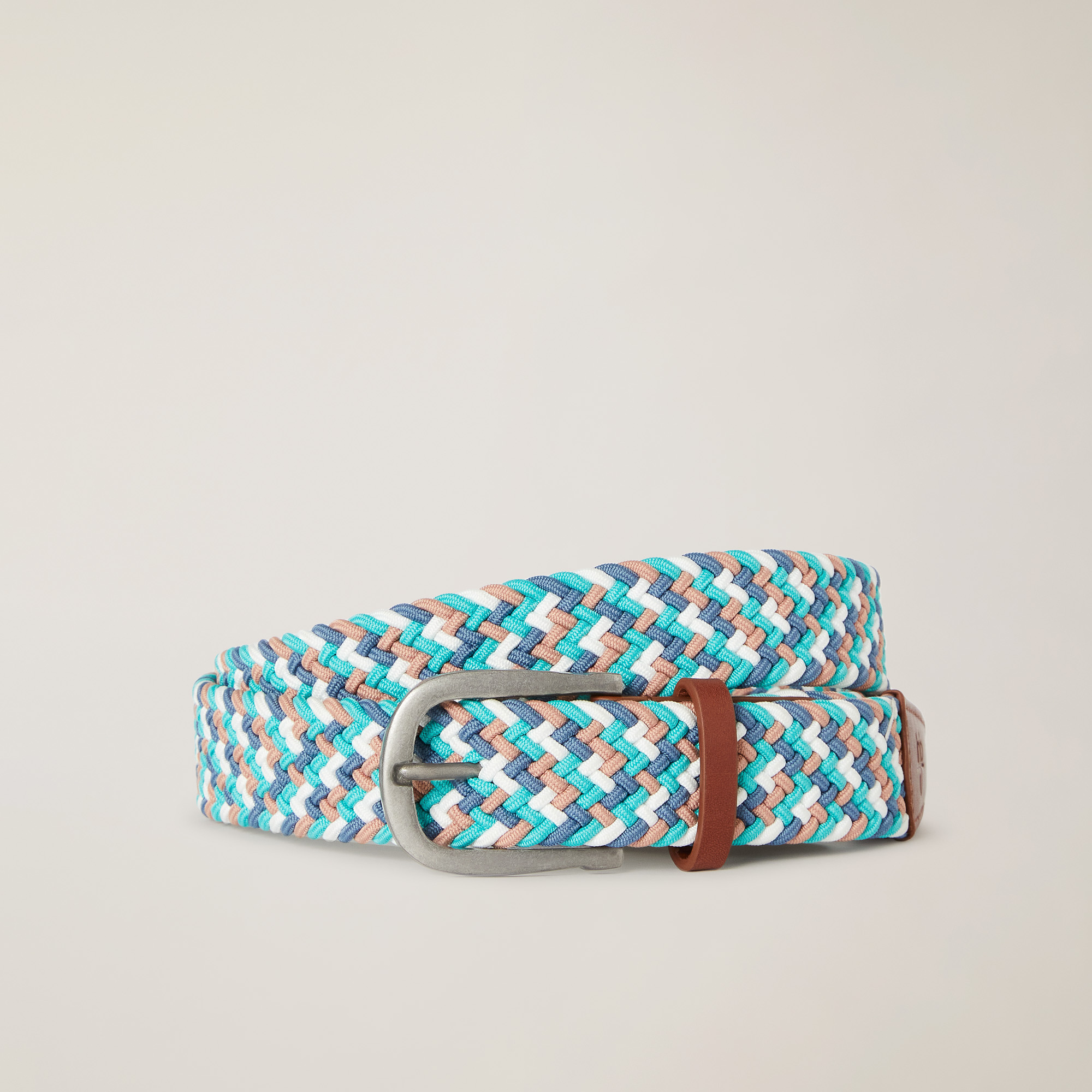 Multicolor Woven Belt, Peacock Green, large image number 0