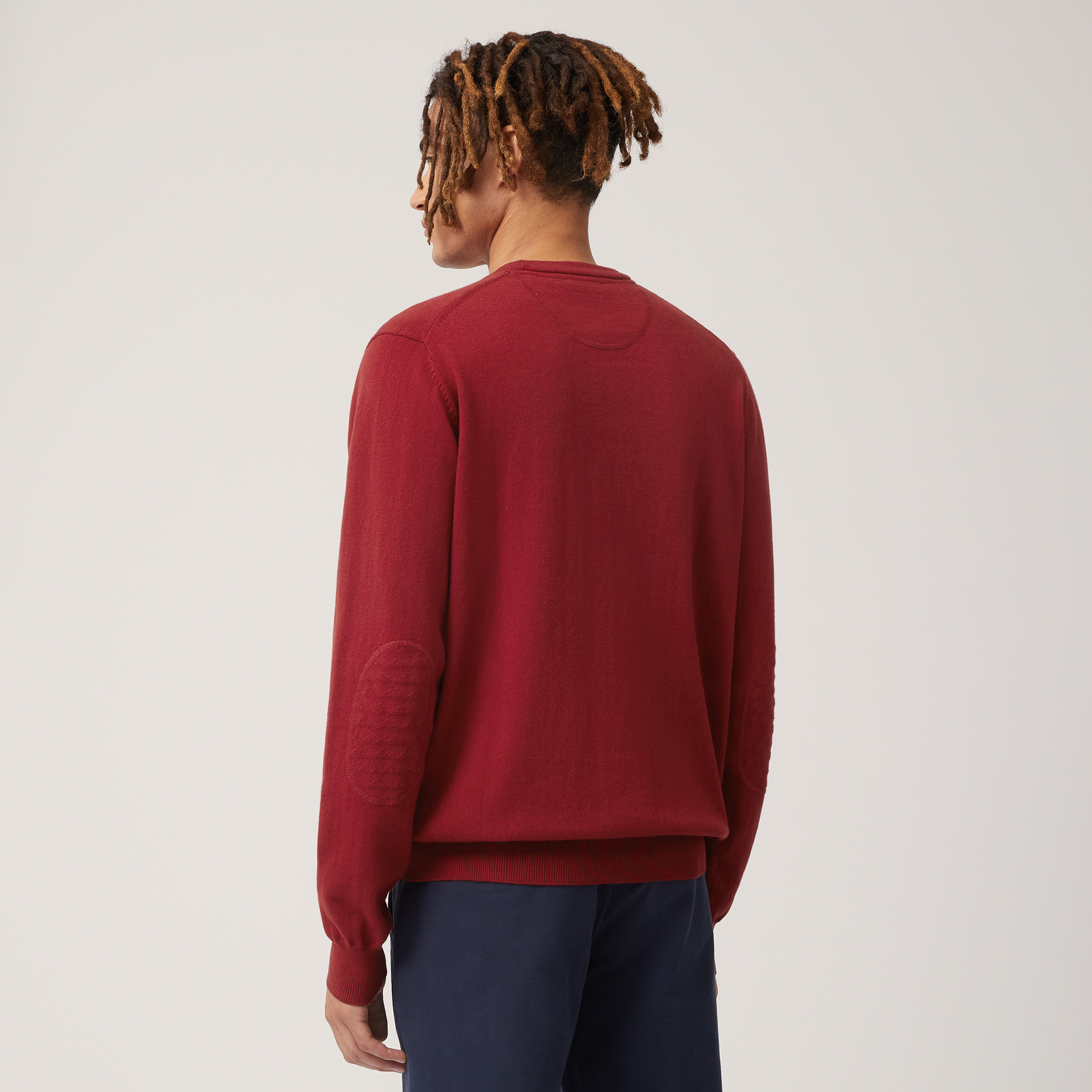 Maglia In Cotone E Cashmere, Rosso, large image number 1