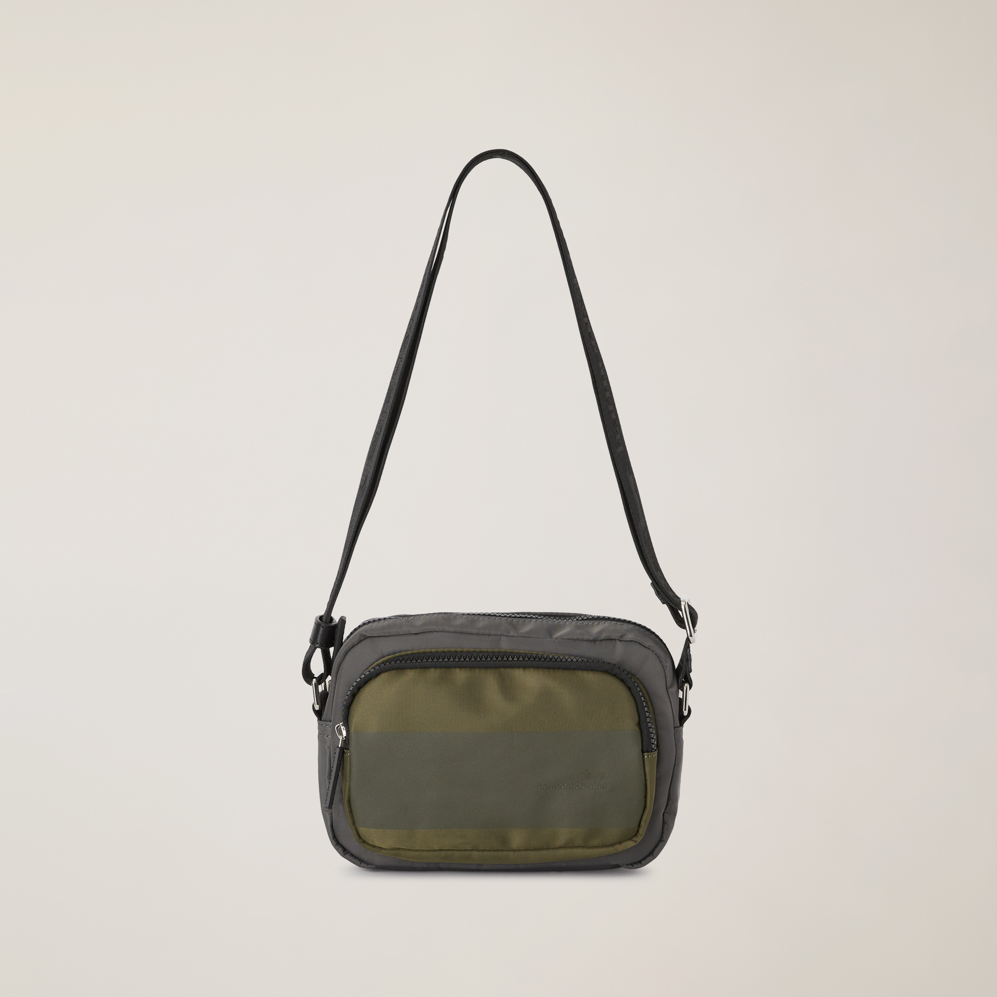 Borsa A Tracolla Con Tasche, Grigio, large image number 0