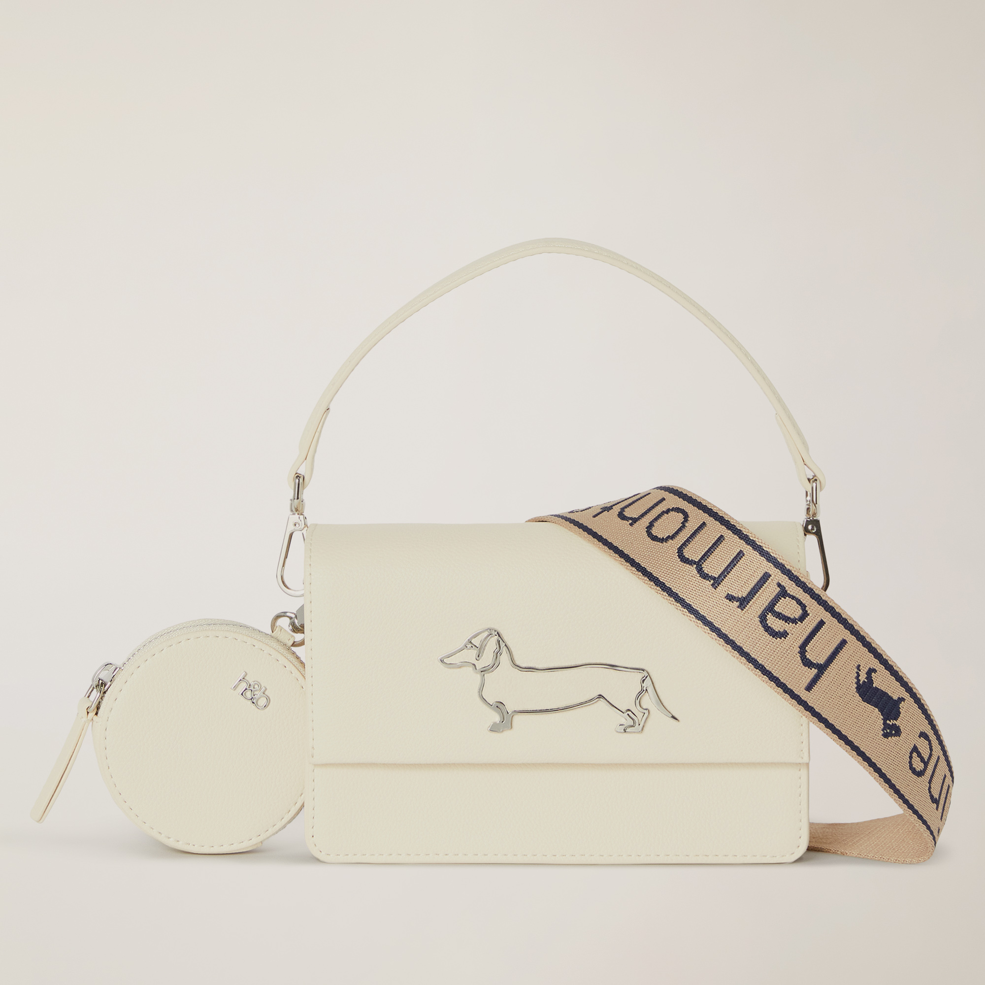 Borsa Piccola Blaine Mania, Bianco, large