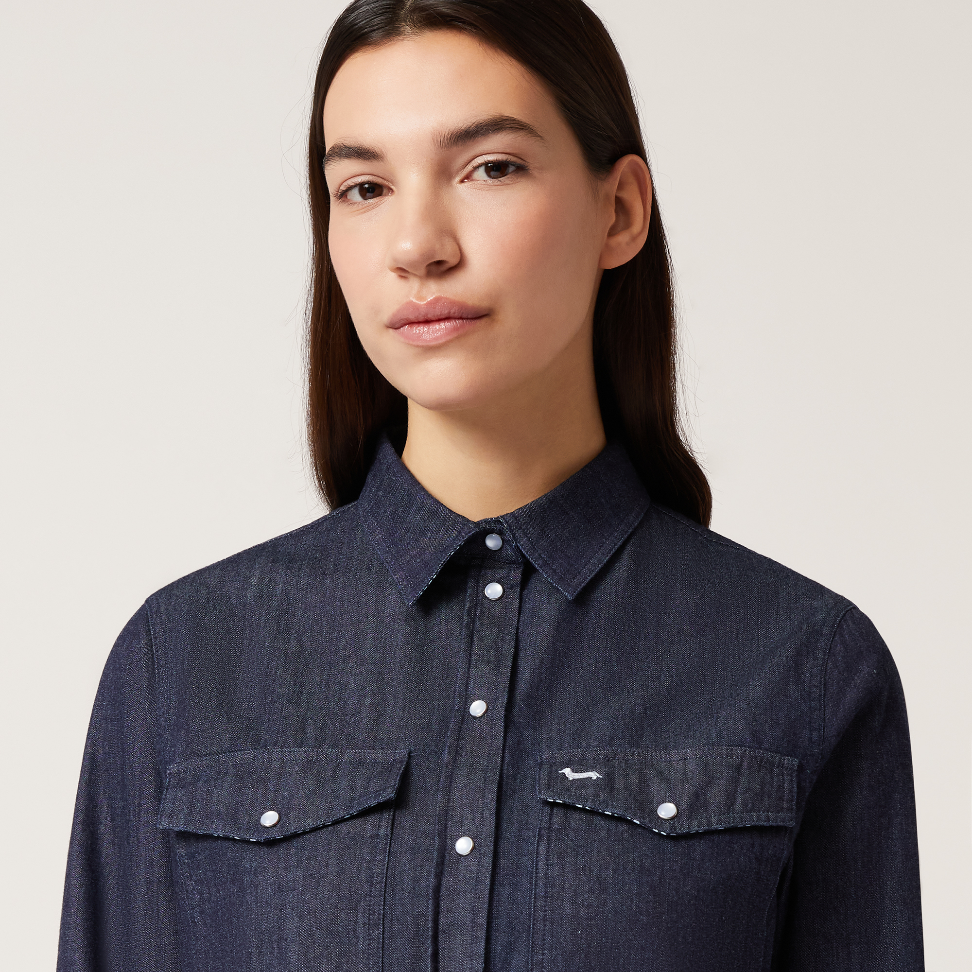 Camicia Morbida In Denim, Azzurro, large image number 2