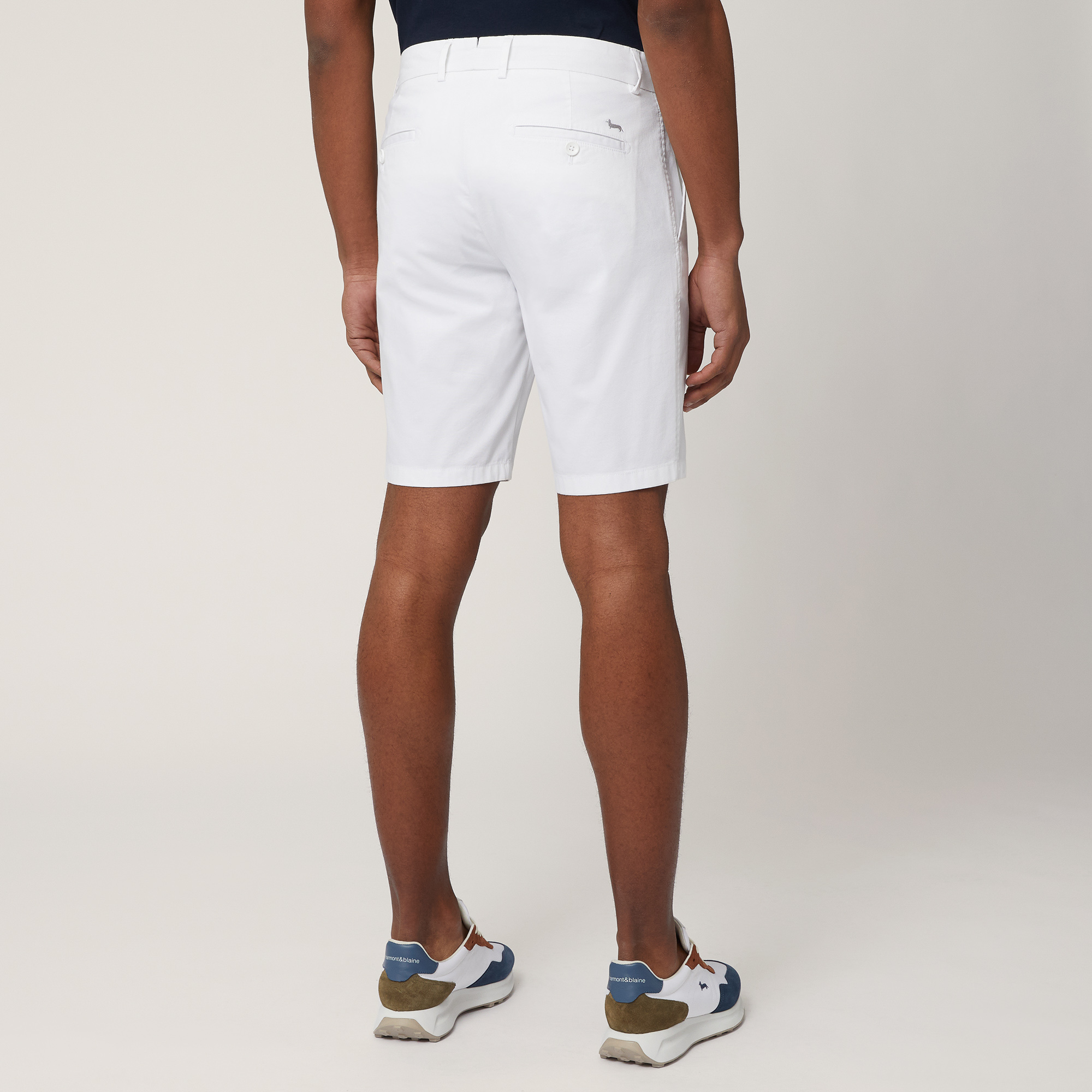 Stretch Cotton Bermuda Shorts