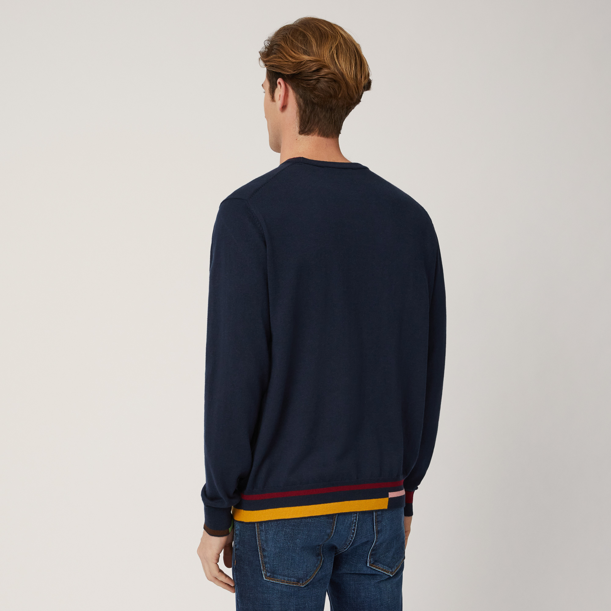 Color-Block Pullover, Blue , large image number 1