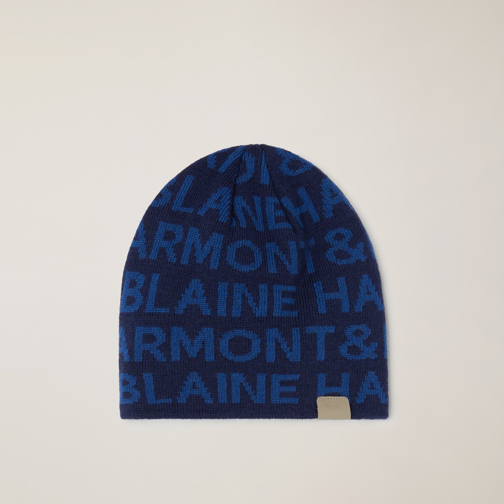 Harmont wool-blend hat with logo inlay