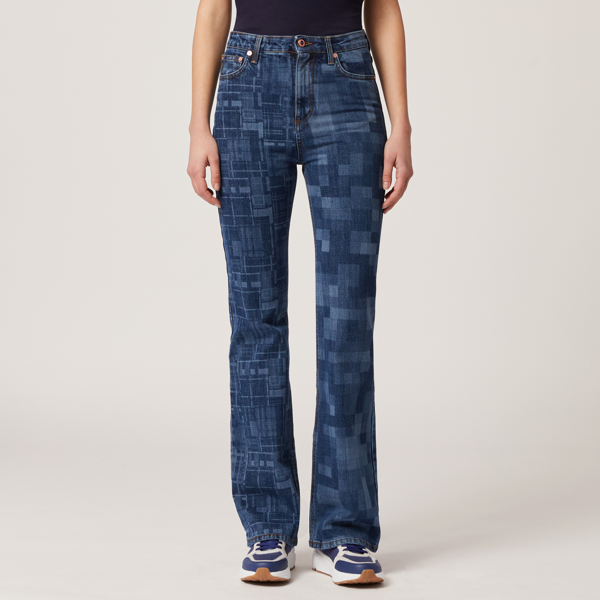 Jeans In Denim Laserato