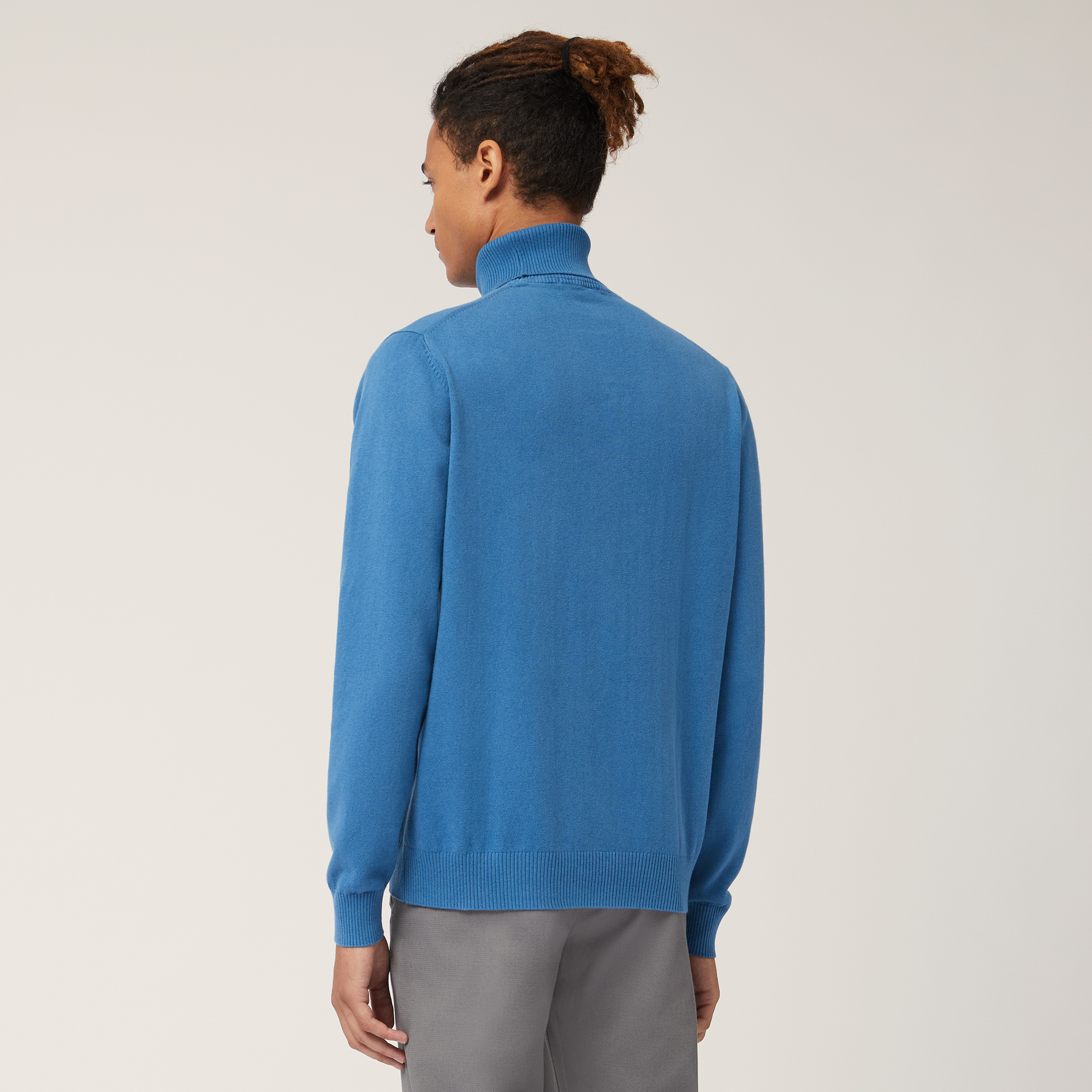 Dolcevita In Misto Cashmere, Blu, large image number 1