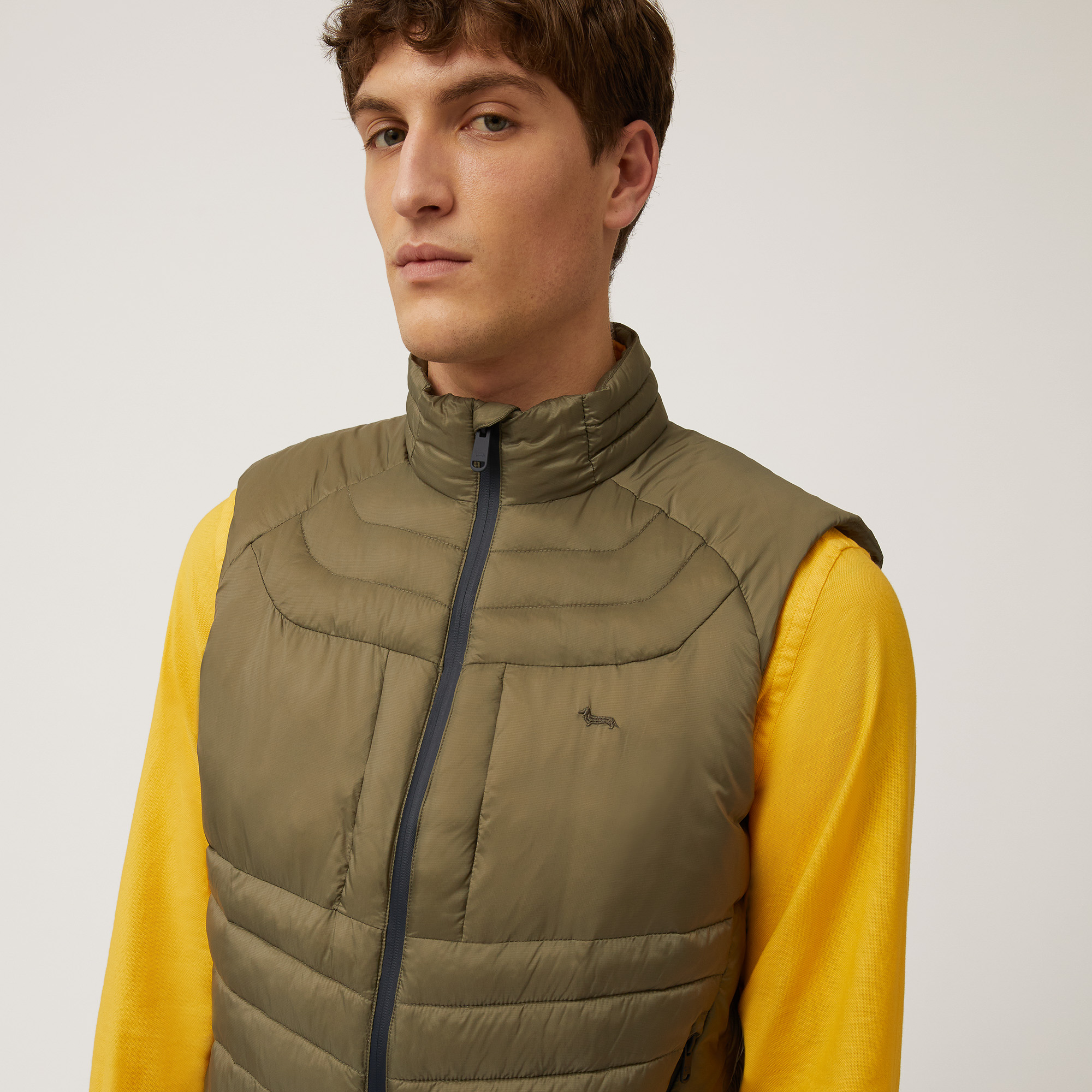 Gilet with Eco Padding, Military Green, large image number 2