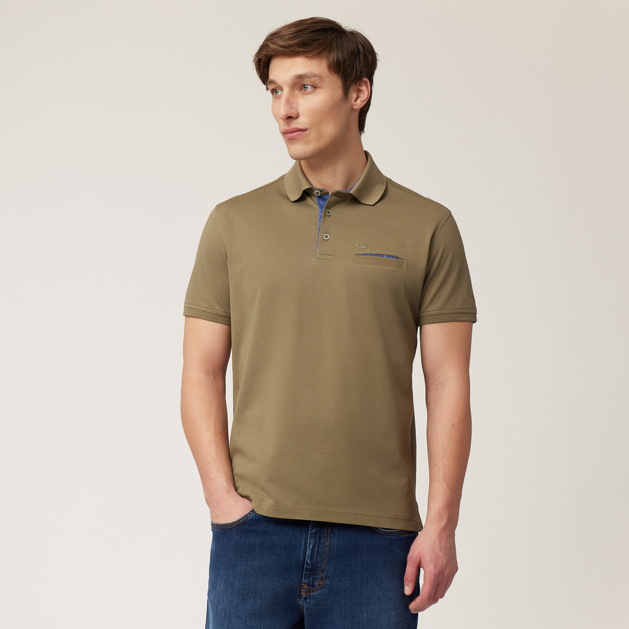 Polo with Pocket, Military Green, large image number 0