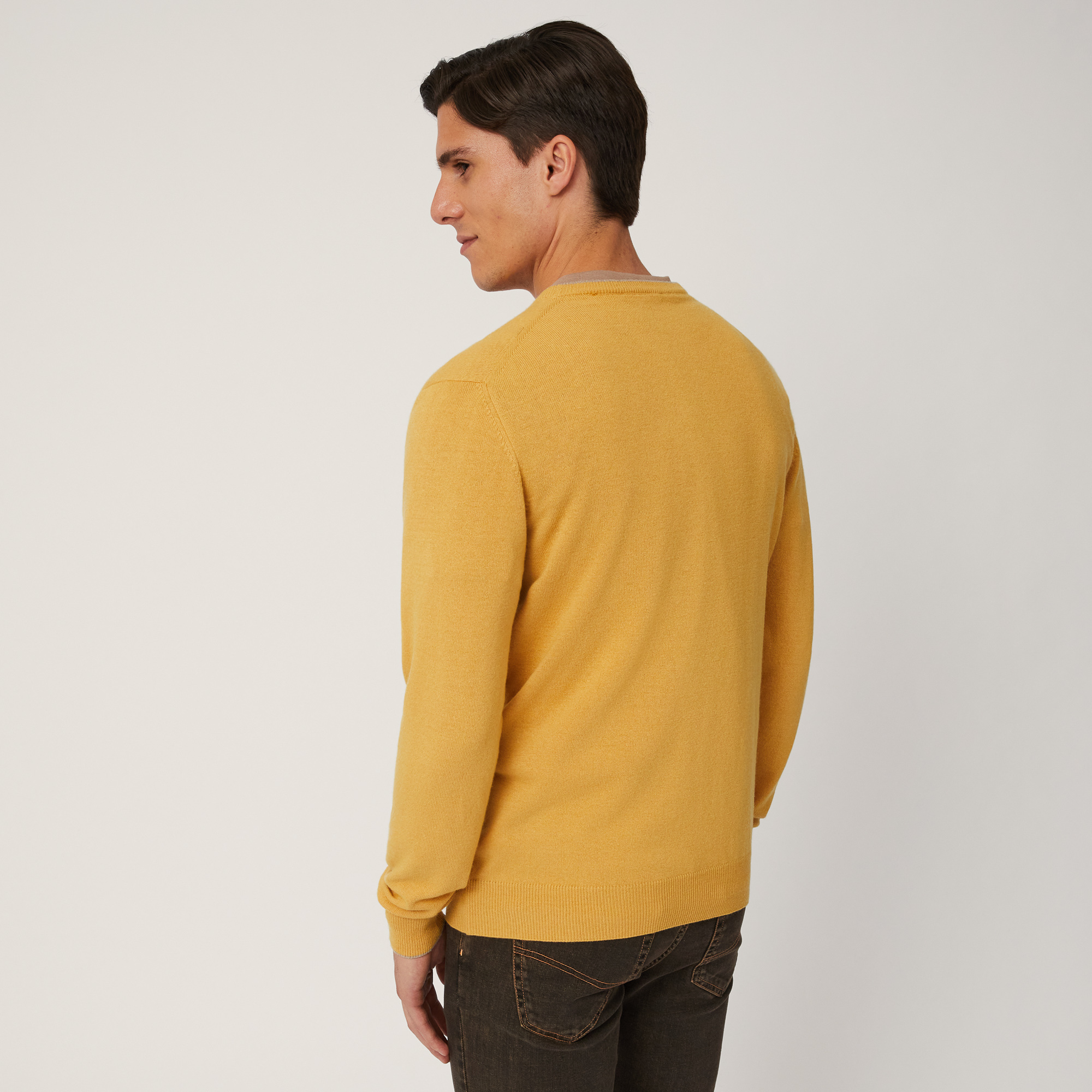 Pullover with Striped Details, Grey, large image number 1