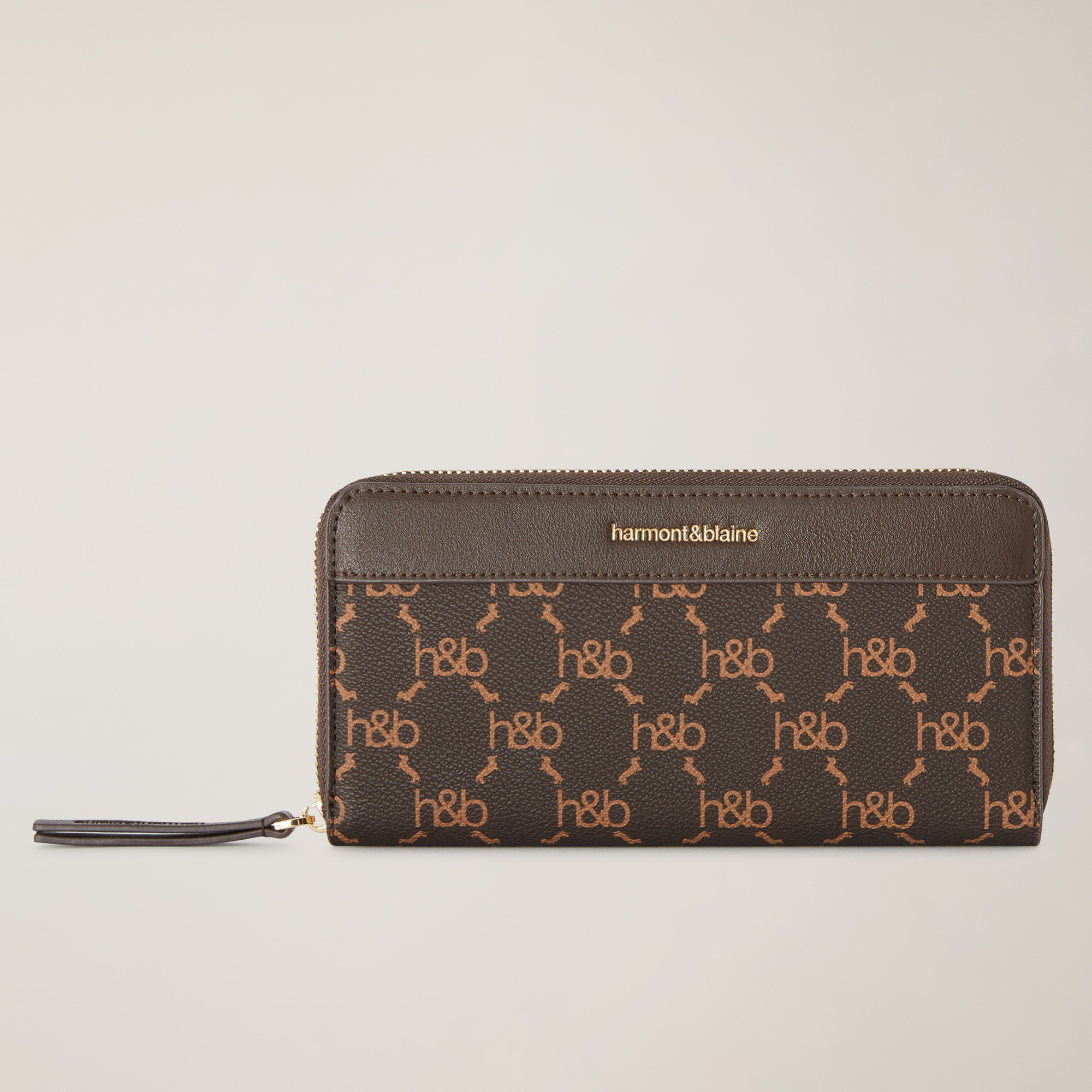 All-Over Monogram Wallet, Brown, large image number 0