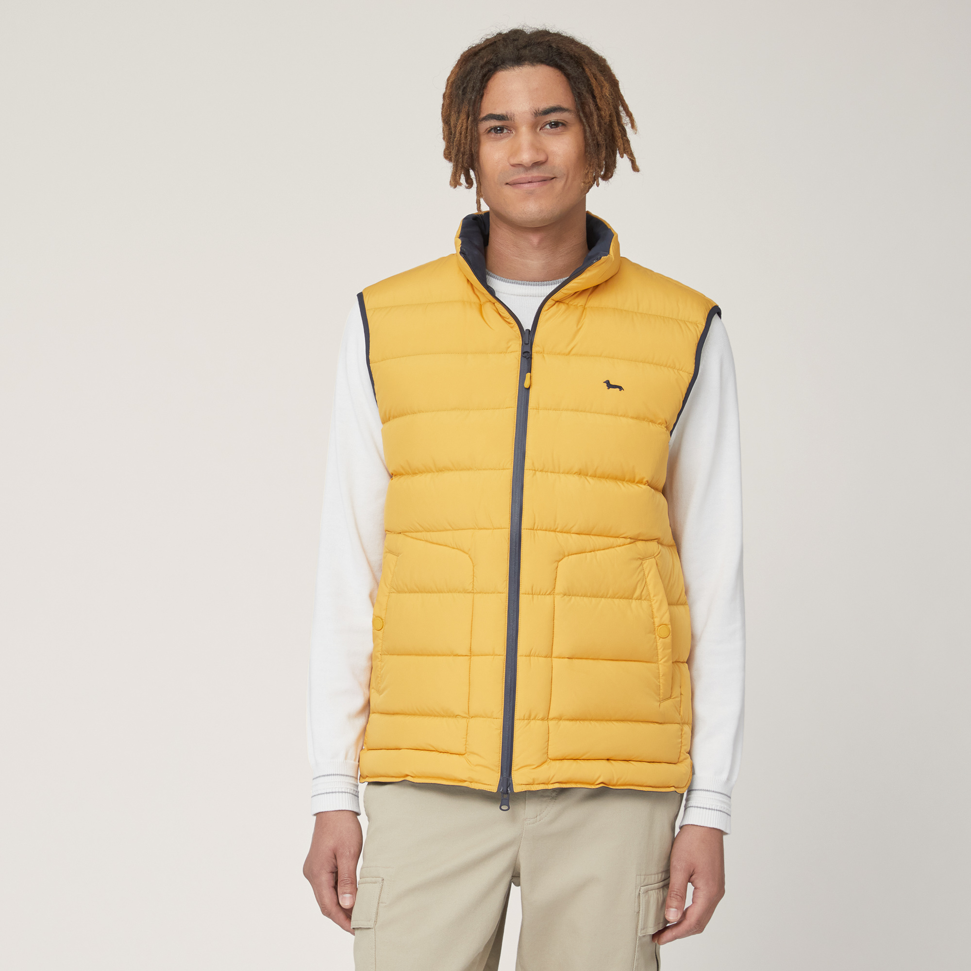 Reversible Padded Gilet, Yellow, large image number 0